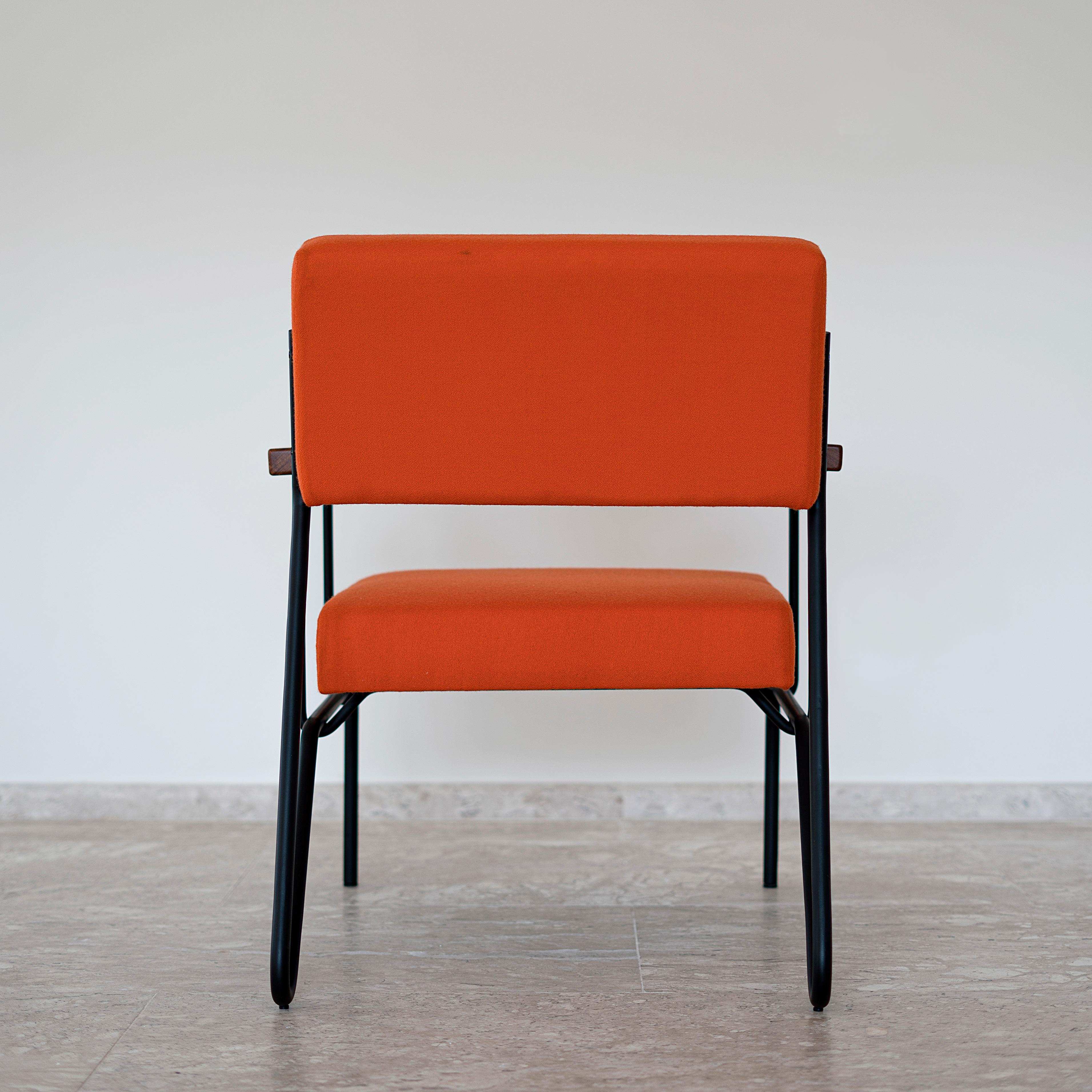 Painted Minimalist Brazilian Armchair 