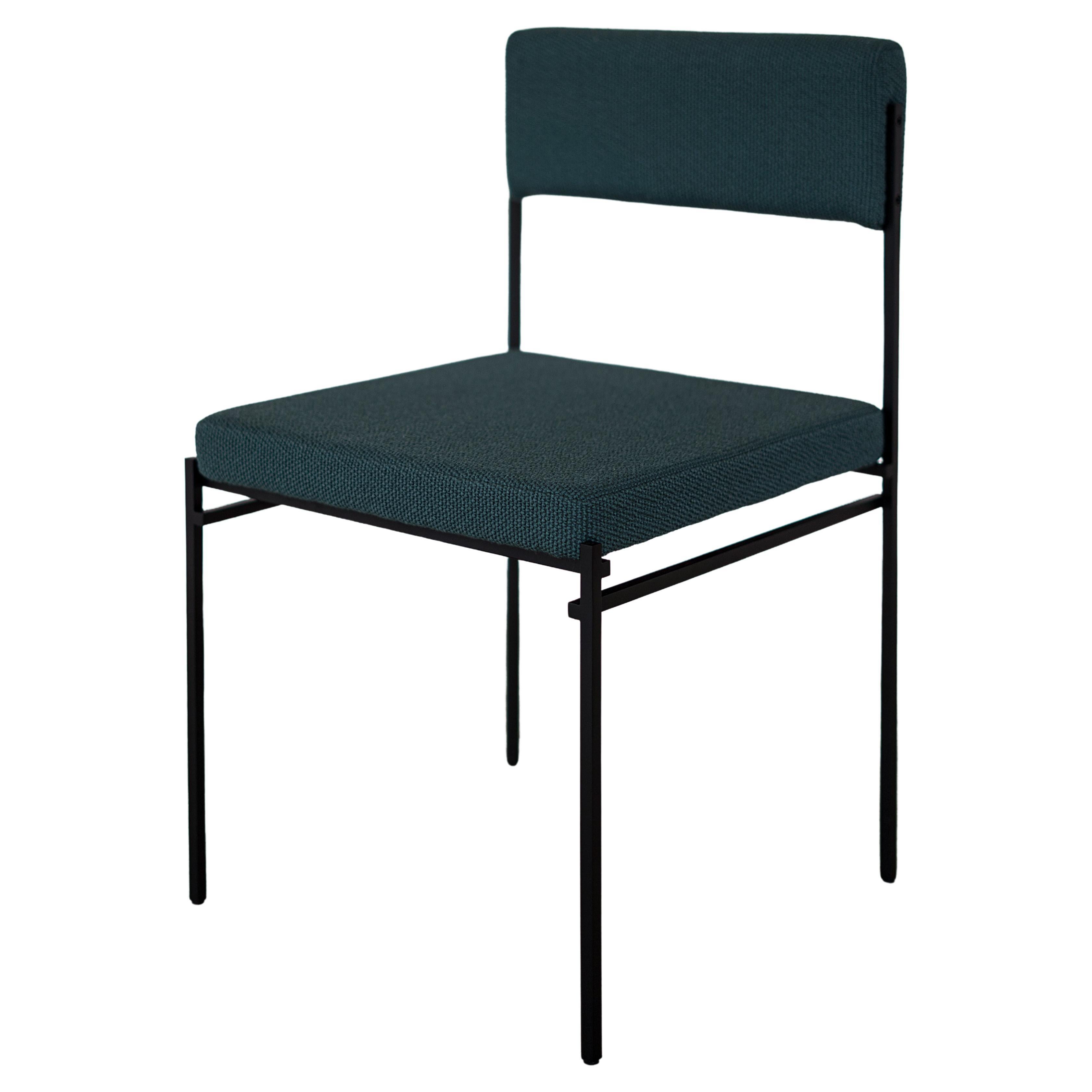 Minimalistischer brasilianischer minimalistischer Stuhl „Joao“ von Samuel Lamas aus Leder, Ch88