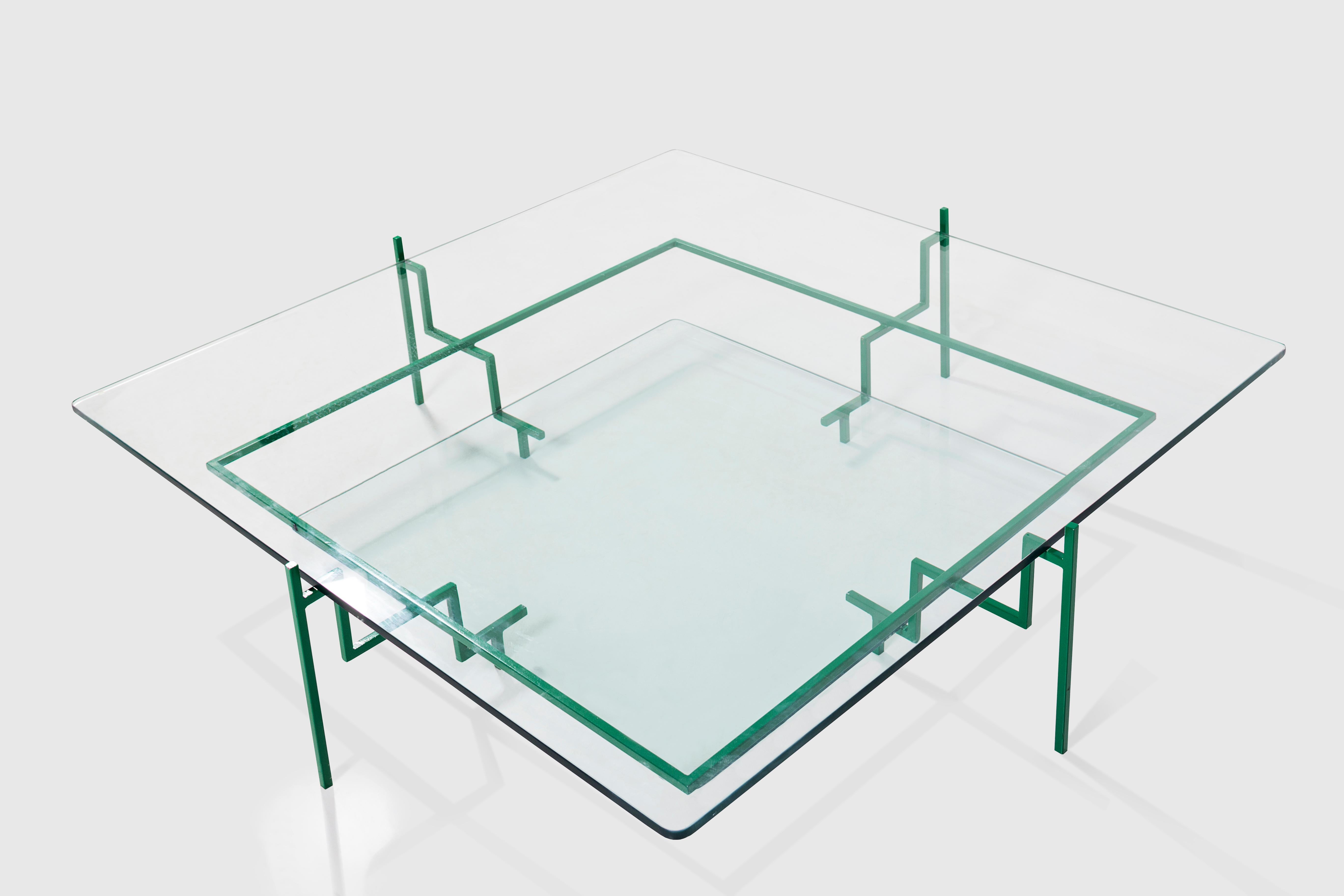 Brasiliano Tavolino brasiliano minimalista 'Frame'  da Samuel Lamas in vendita