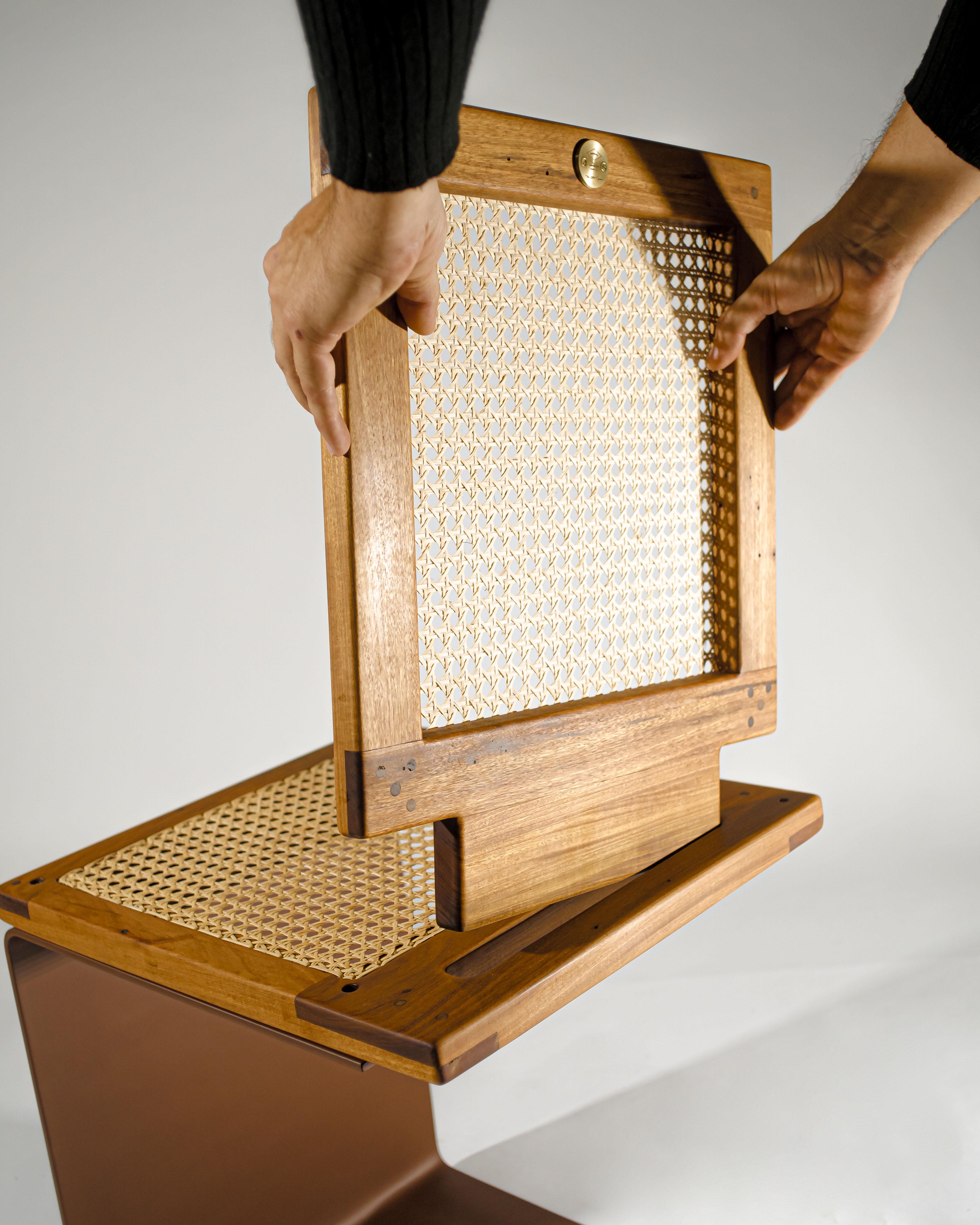 Minimalistischer, handgefertigter brasilianischer Stuhl 