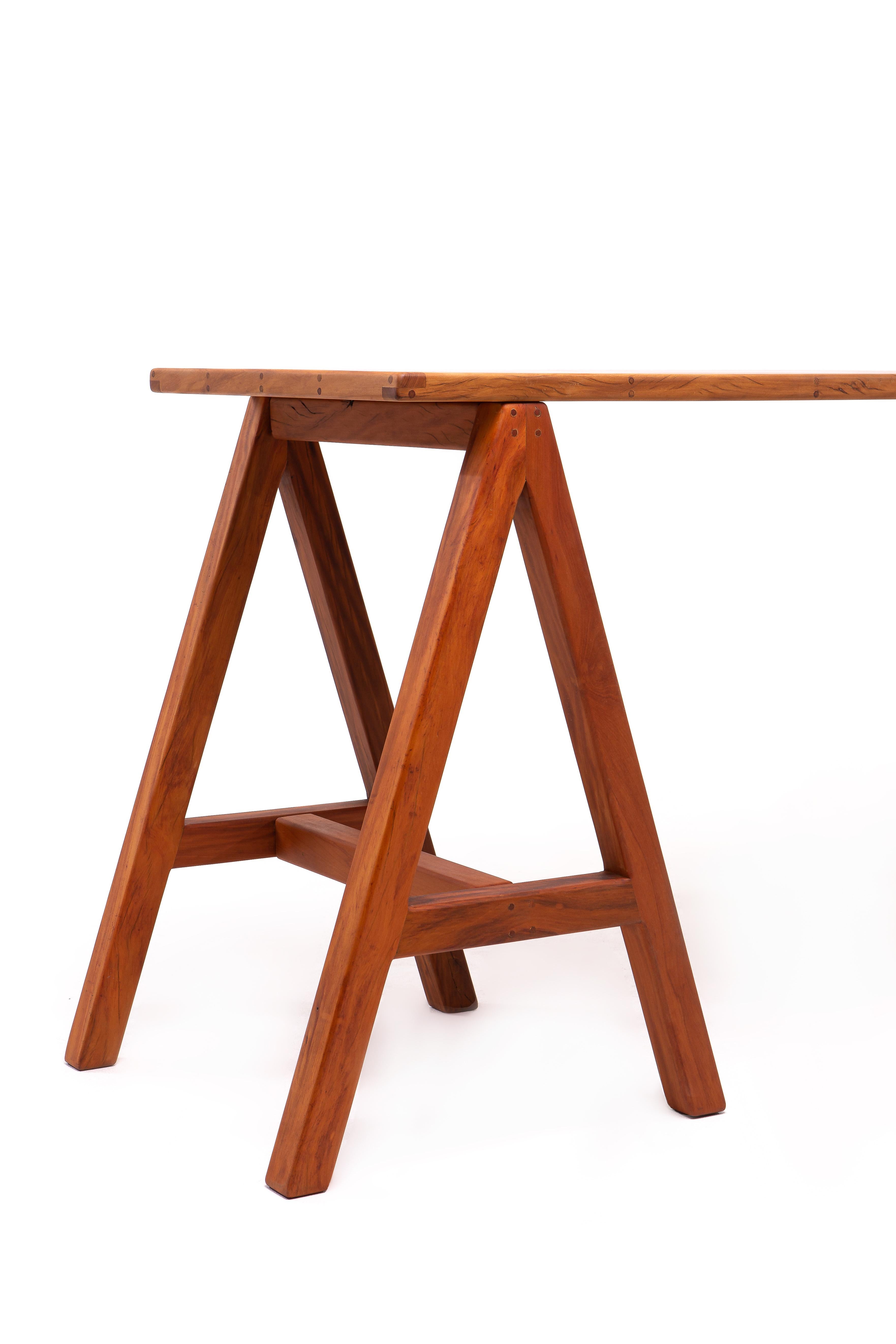 Contemporary Minimalist Brazilian Handcrafted Desk ''Glória'' by Dimitrih Correa For Sale