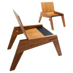 Minimalist Brazilian Handcrafted Lounge Chair ''an Life'' by Dimitrih Correa