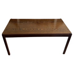 Vintage Minimalist Brazilian Modern Exotic hardwood minimalist extension dining table