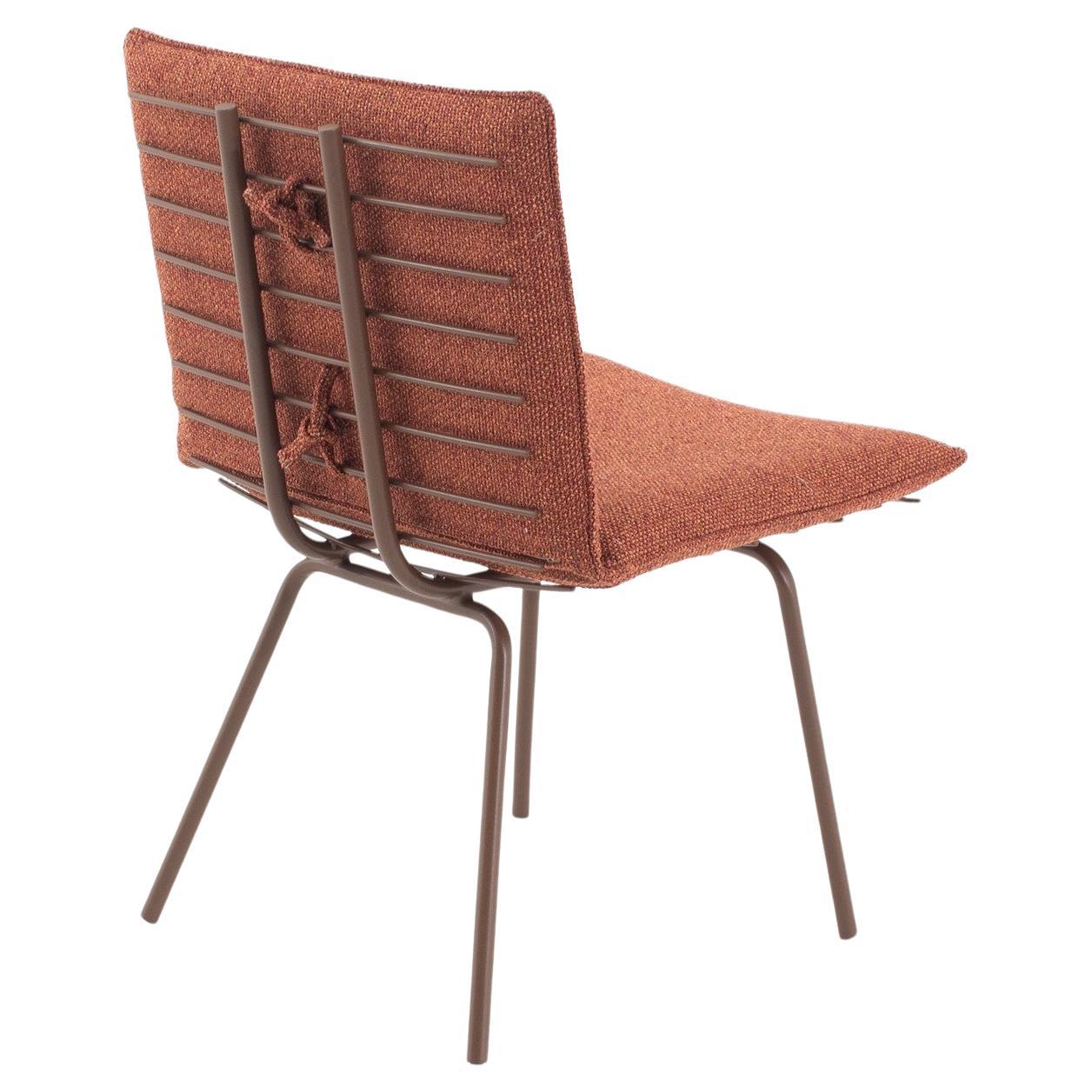 Minimalist brazilian outdoor indoor  chair "Frida" by Samuel Lamas For Sale