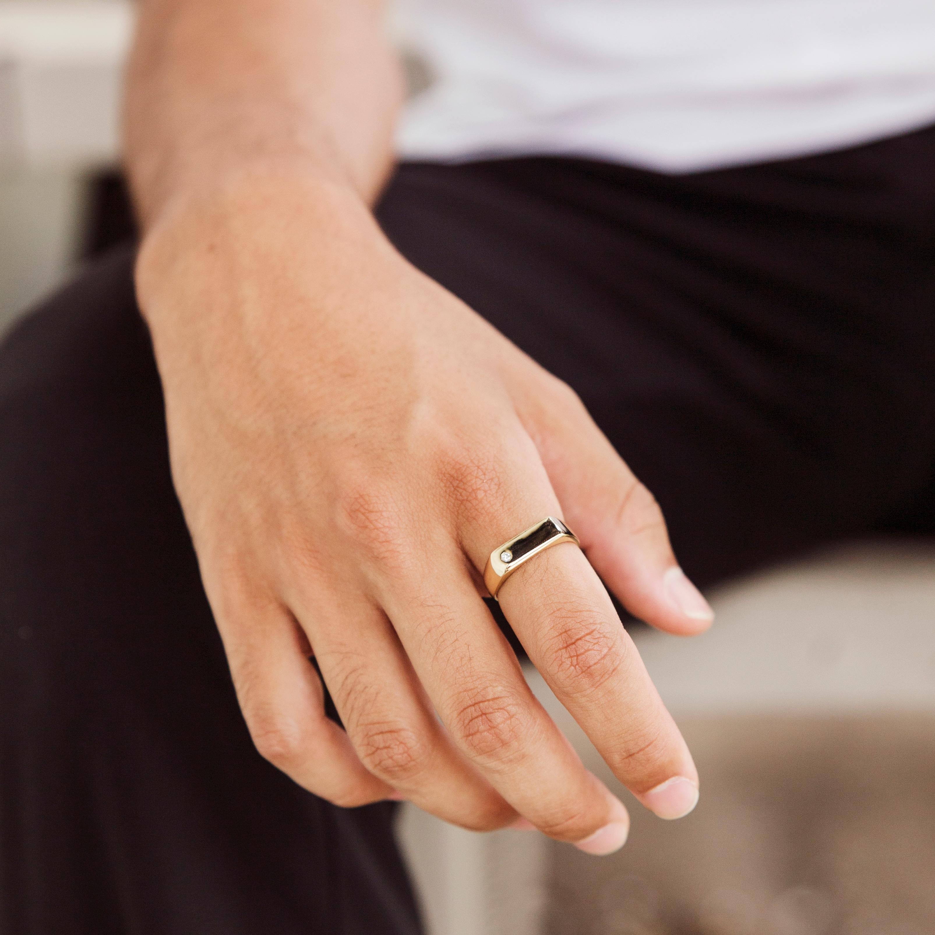 Minimalist rings for men hot sale