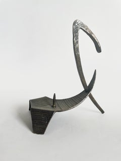 Minimalistischer Kerzenhalter aus Bronze