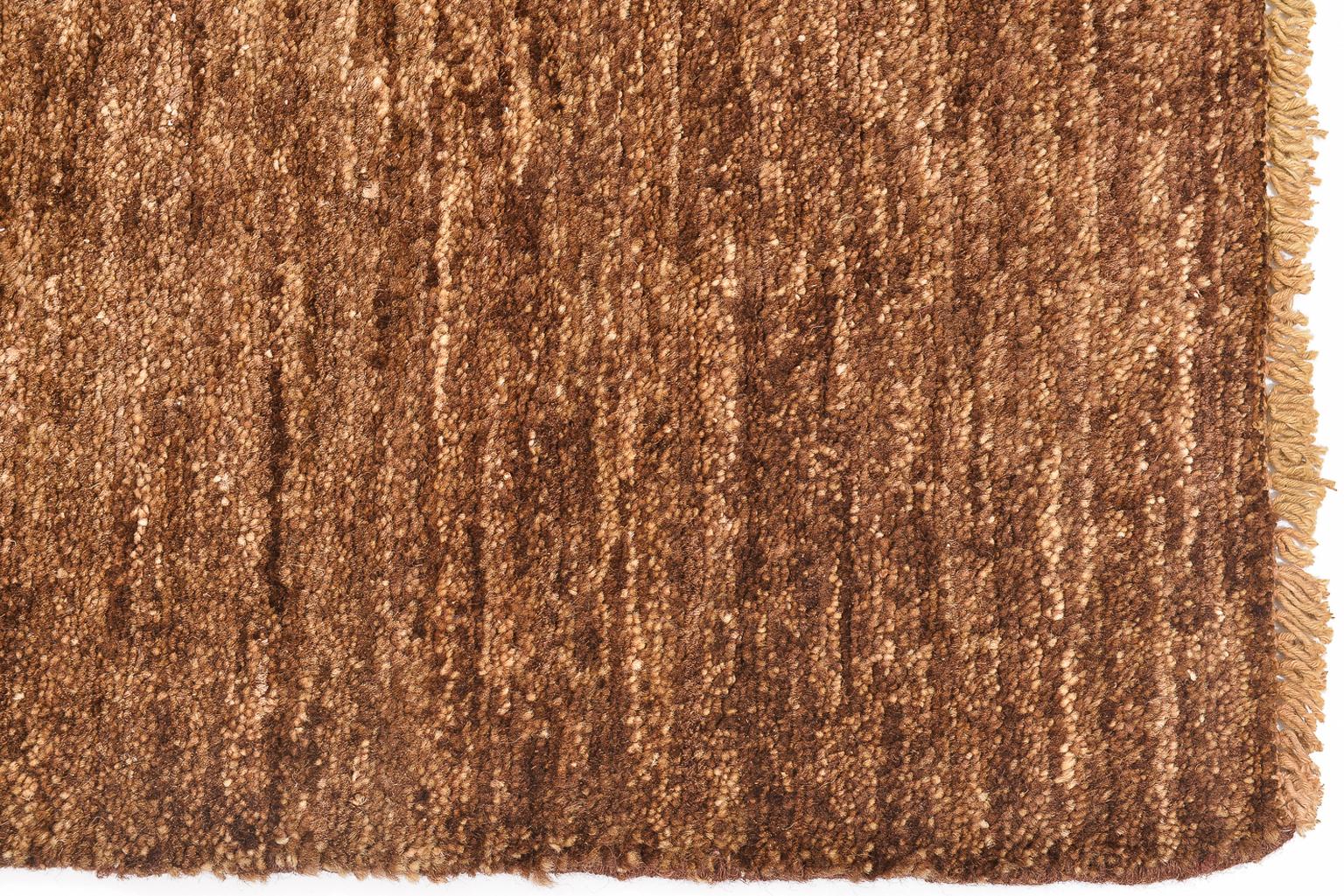 20th Century Minimalist  Modern Brown Afghan Carpet or Rug For Sale