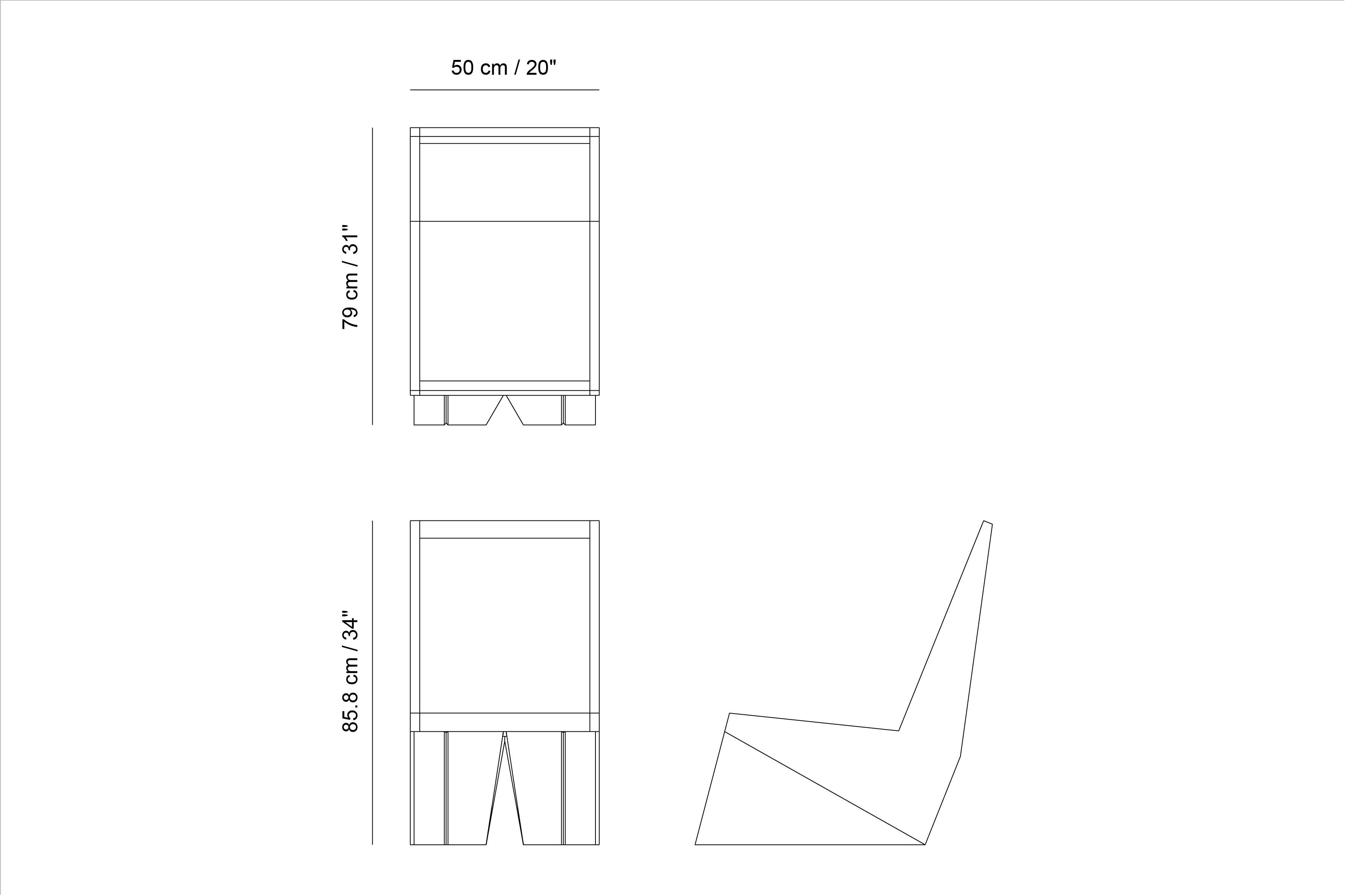 Minimalistischer brutalistischer Loungesessel aus gebranntem Eichenholz, gedeckter C Easy Chair von NONO  (Handgefertigt) im Angebot
