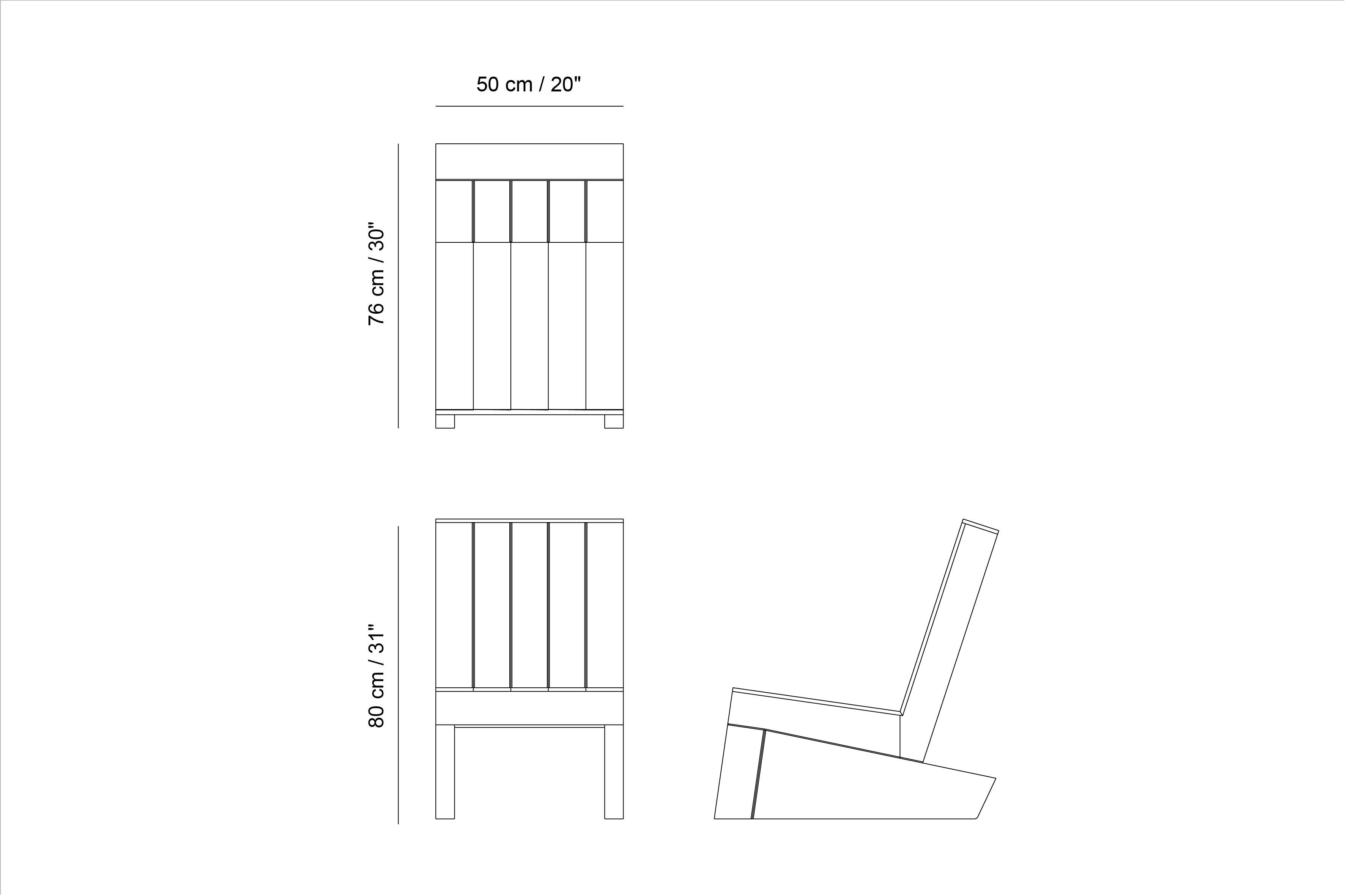 Mexican Minimalist Brutalist Lounge Chair, Burn Oak Wood Muted F Easy Chair by Nono  For Sale