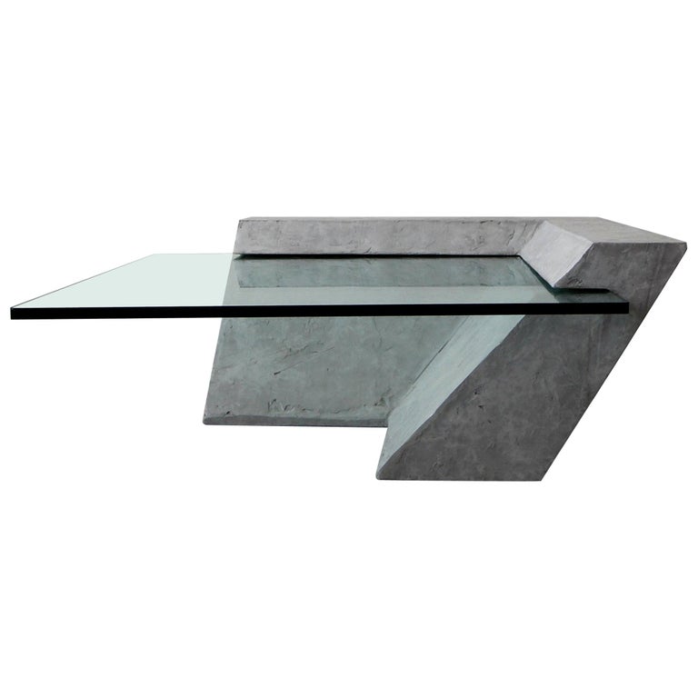Illustration of Minimalist Concrete Coffee Tables