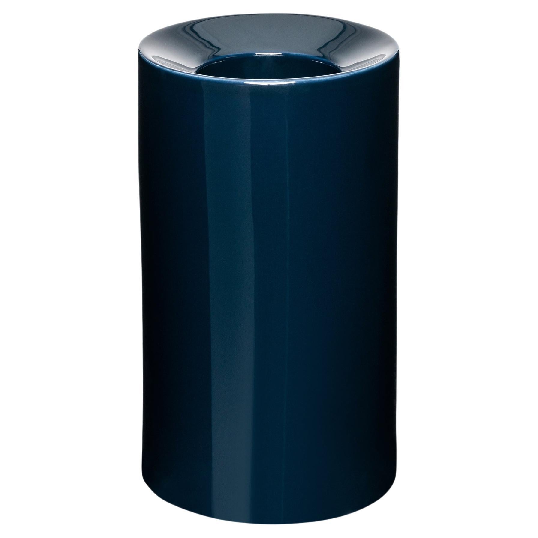 Vase minimaliste en céramique - Bleu