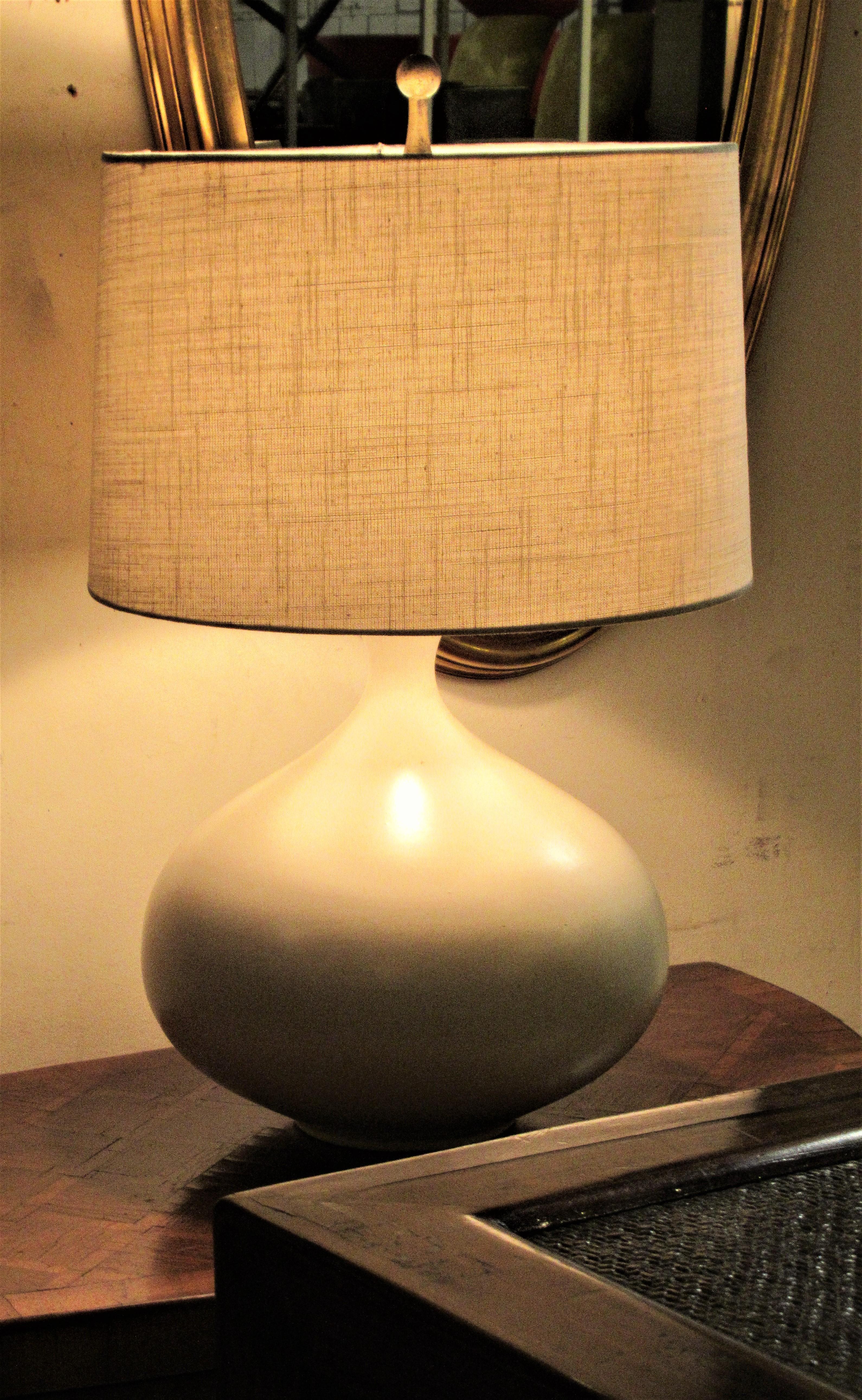 Ceramic Lamp in the Style of Jean Michel Frank  4