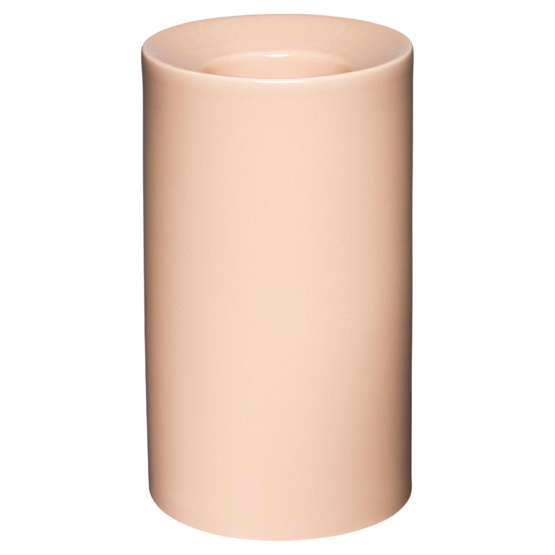 Minimalist Ceramic Vase - Nude  For Sale
