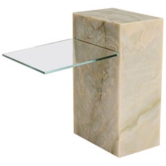 Mesa auxiliar Ceres de ónice verde by RAFFINATO