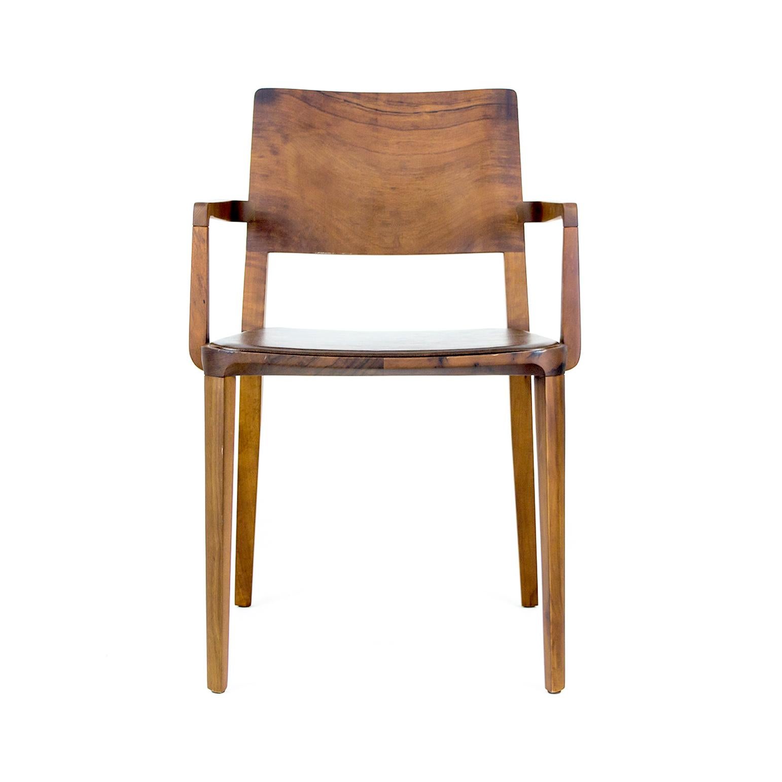 Minimalist Armchair in Hardwood For Sale 5