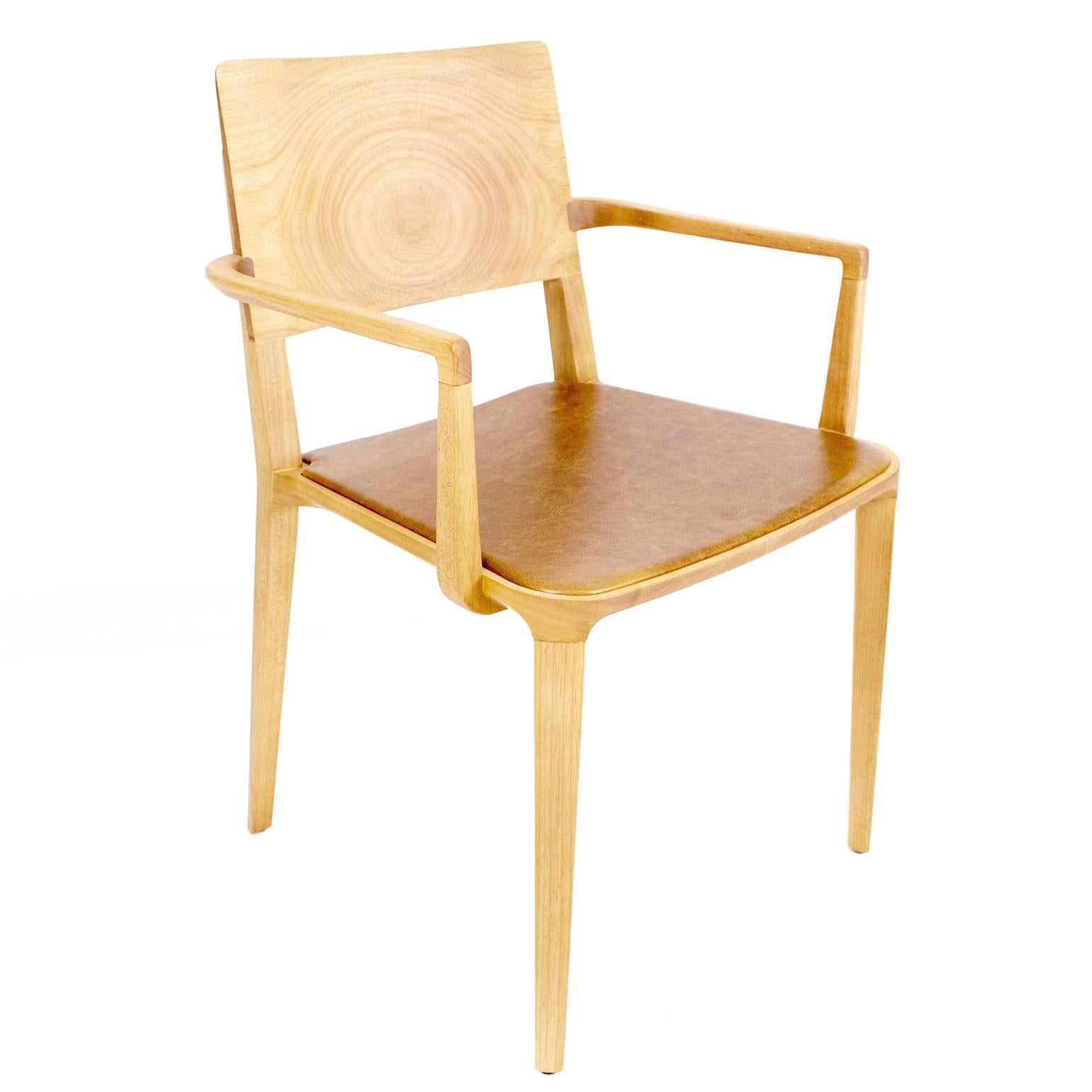 Minimalistischer Sessel aus Hartholz (Moderne) im Angebot