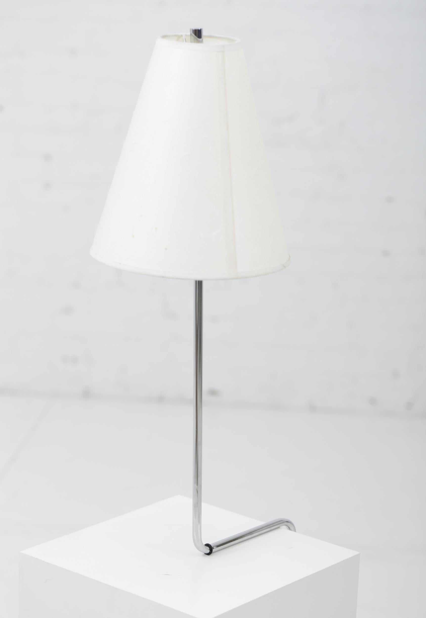 Minimalist Chrome Counterbalance Table Lamps For Sale 4