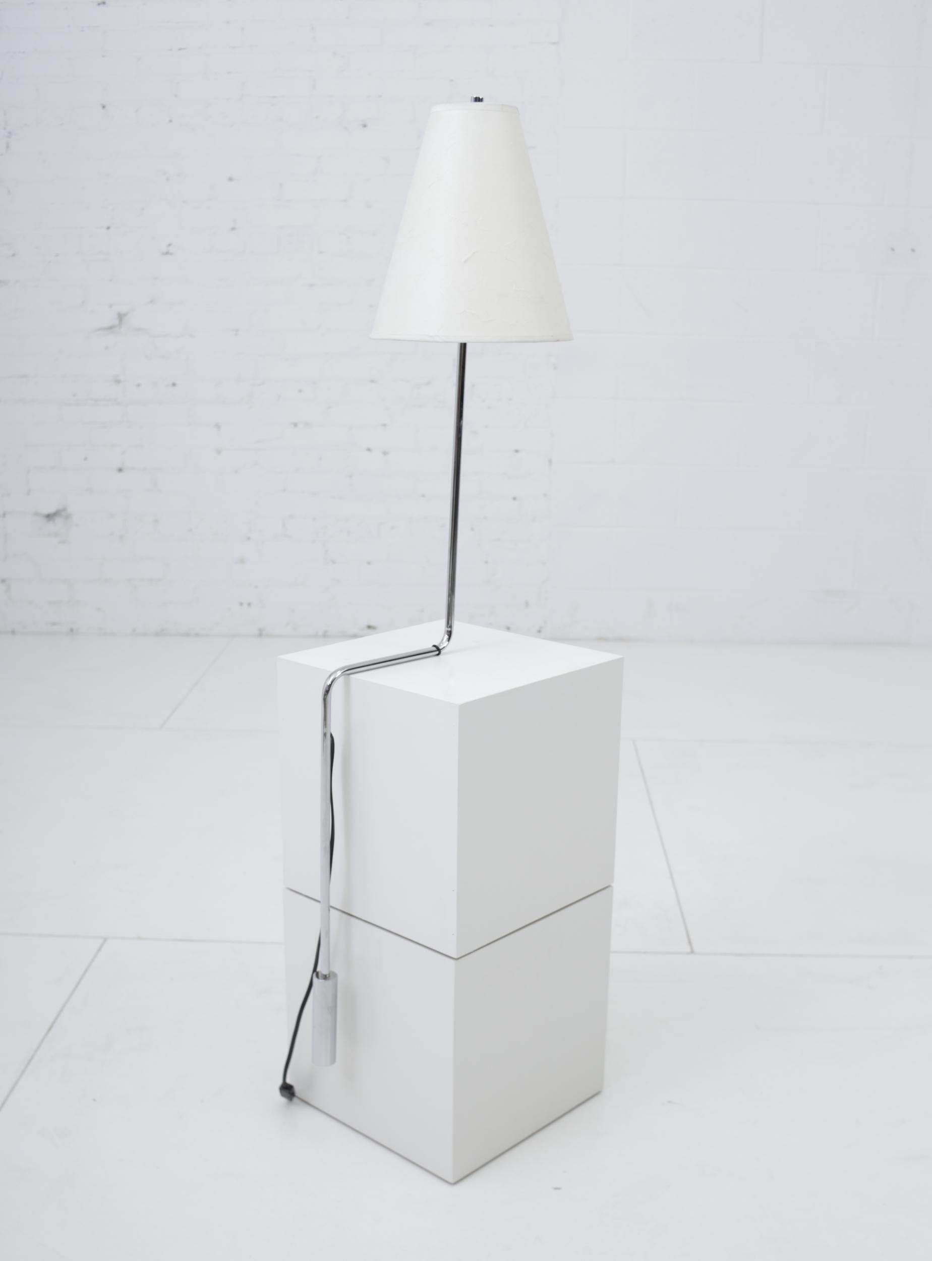 Minimalist Chrome Counterbalance Table Lamps For Sale 6