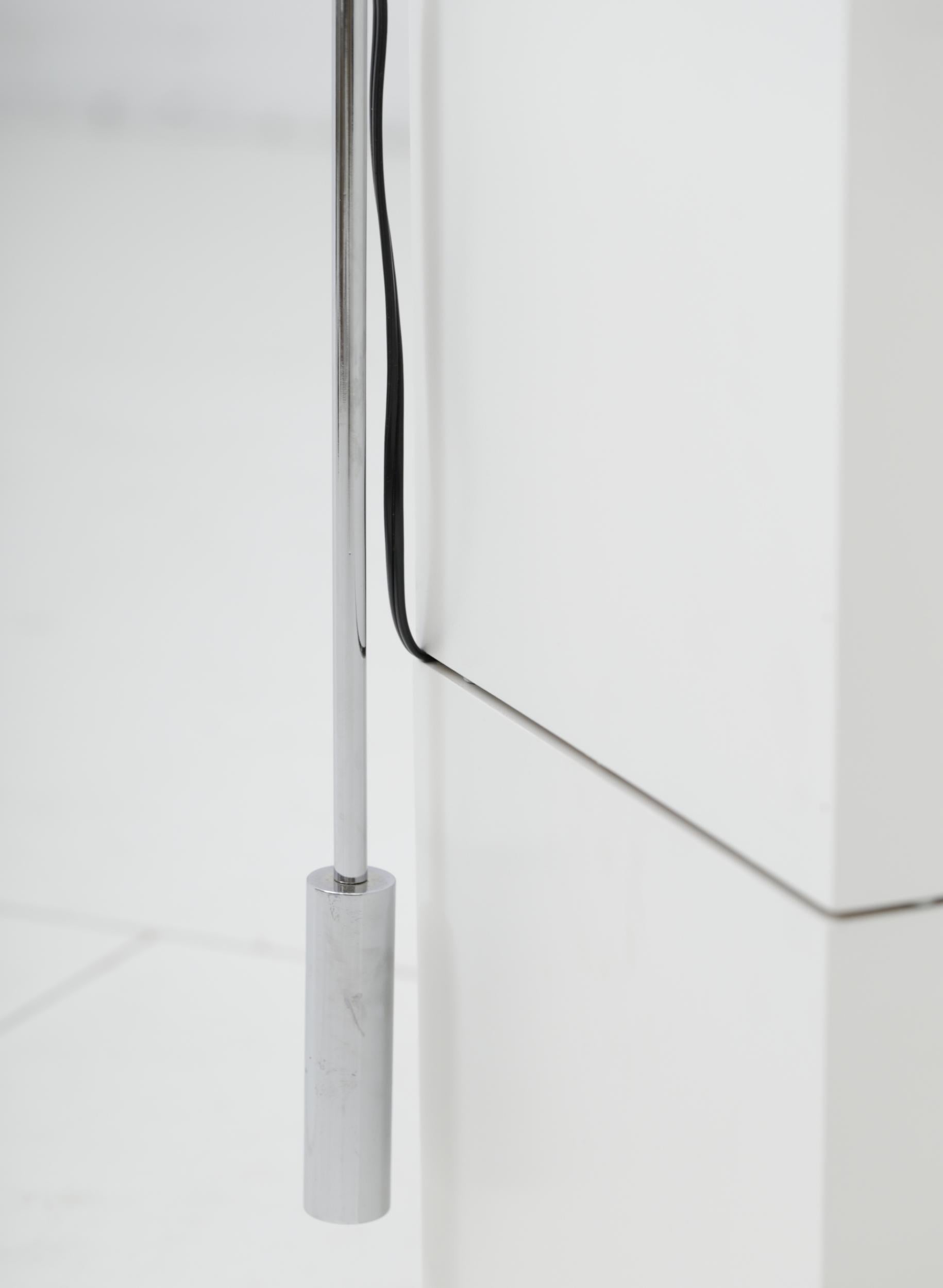 Minimalist Chrome Counterbalance Table Lamps For Sale 9