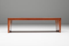 Minimalist Church Bench in Solid Wood, Donald Judd, Monumental, Joinery