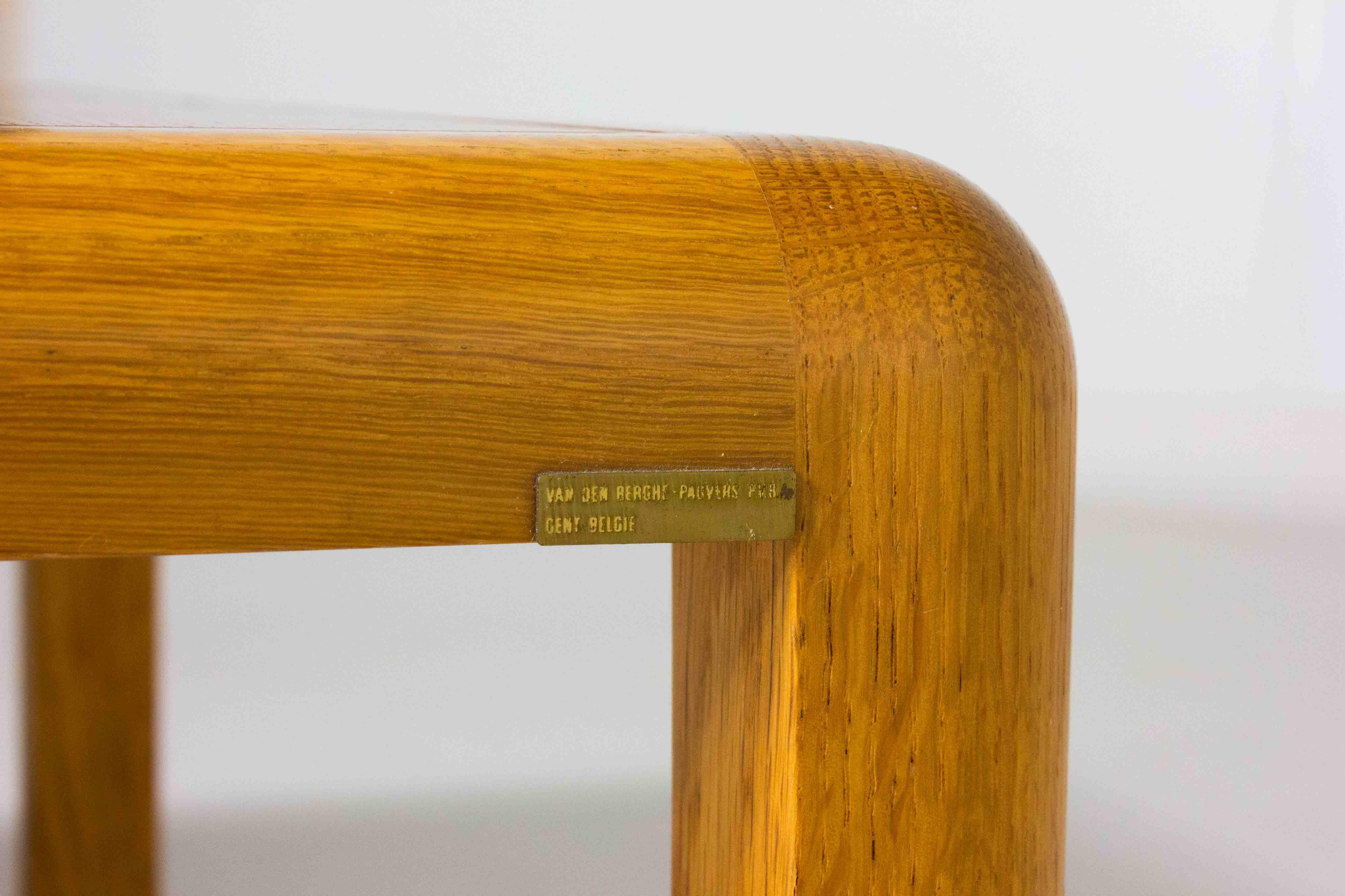 Fin du 20e siècle Table basse minimaliste Van den Berghe - Pauvers, Belgique 1970 en vente
