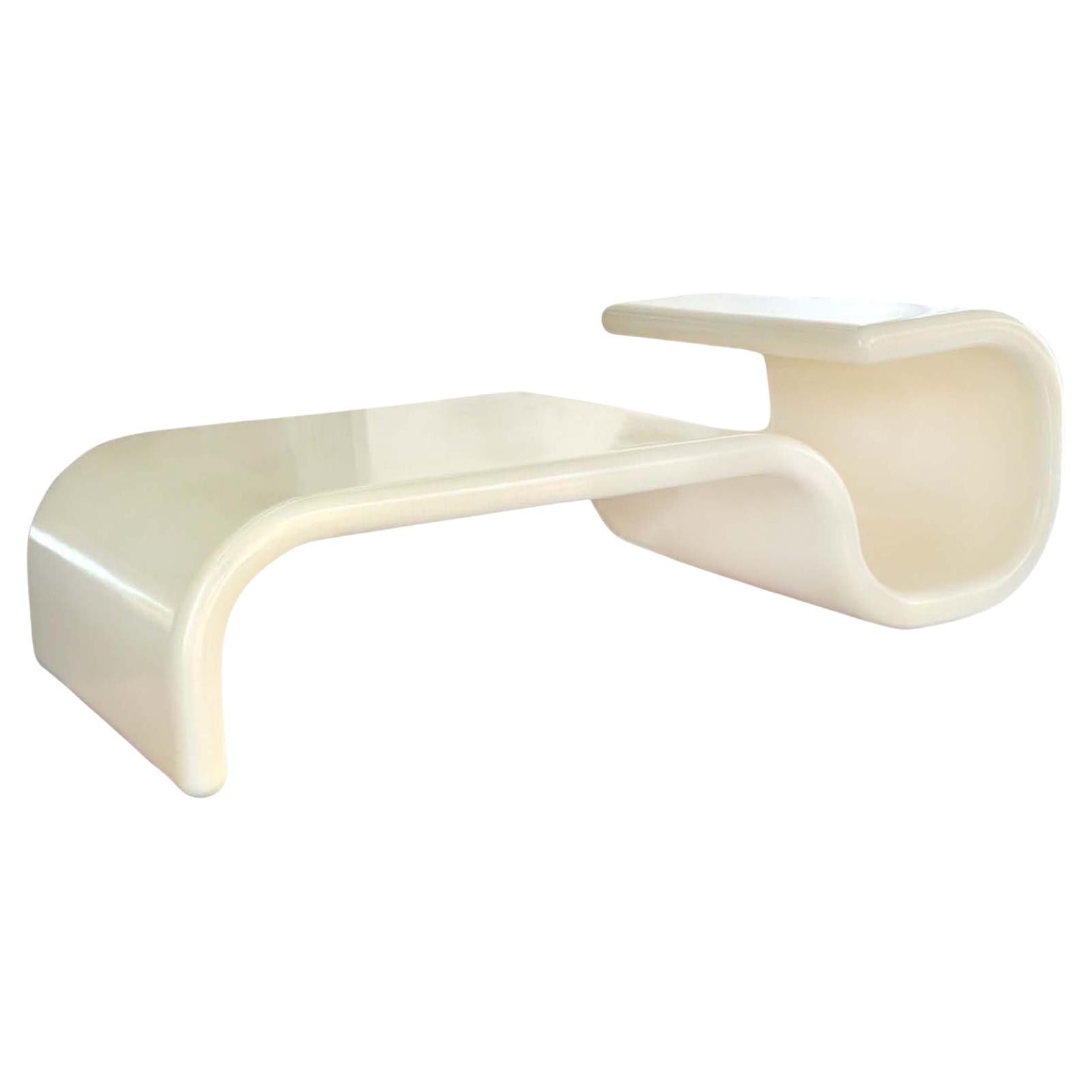 Table basse minimaliste dans le style de Karl Springer en vente