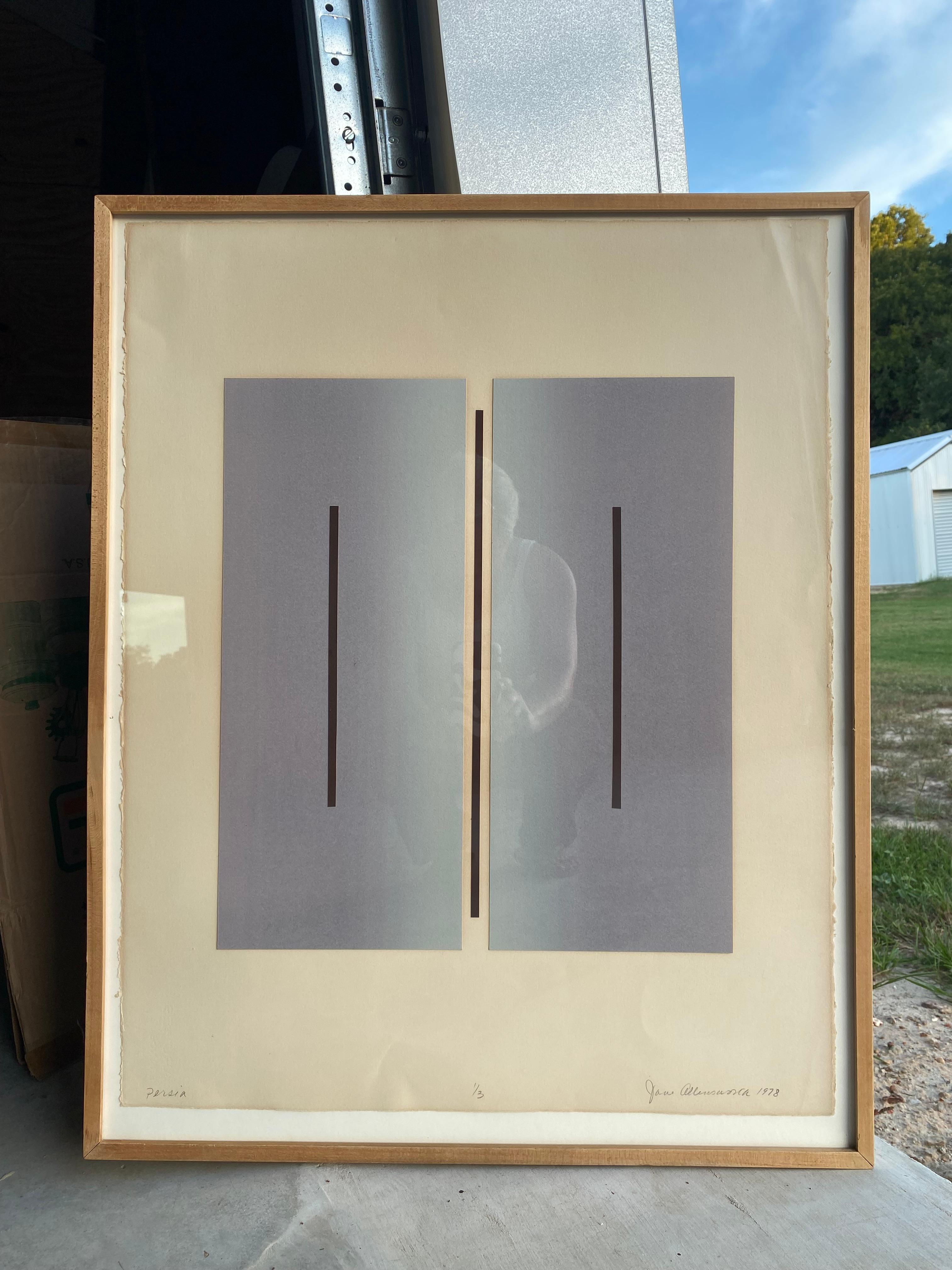 Minimalistische Collage-Malerei von Jane Allensworth (1978) im Angebot 3