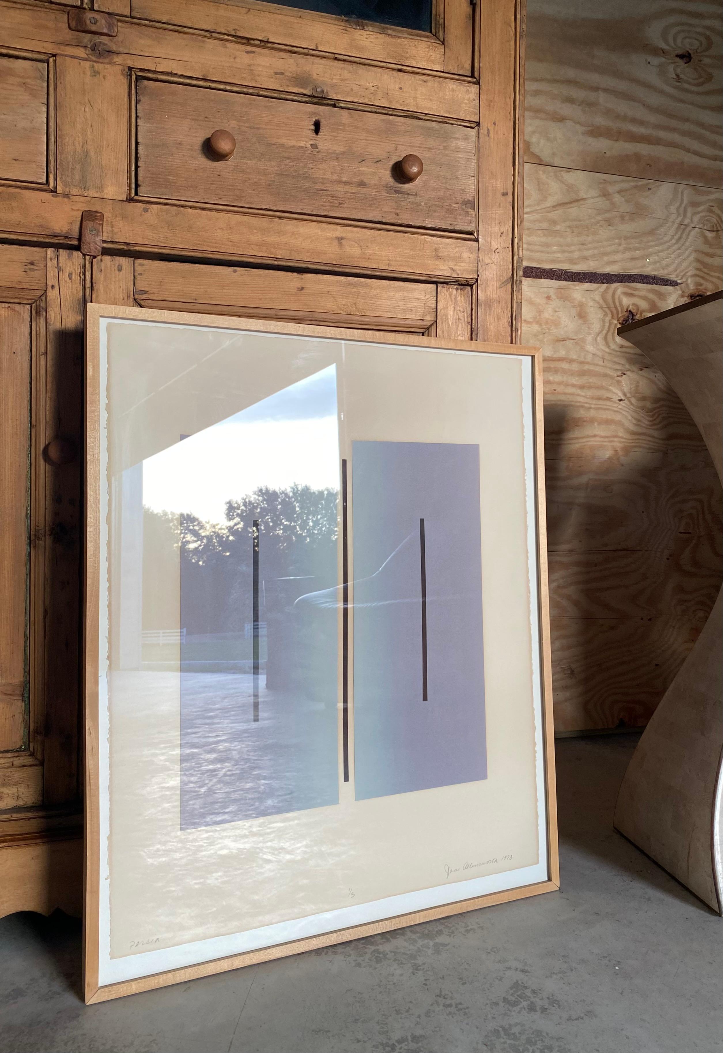 Minimalistische Collage-Malerei von Jane Allensworth (1978) im Angebot 1