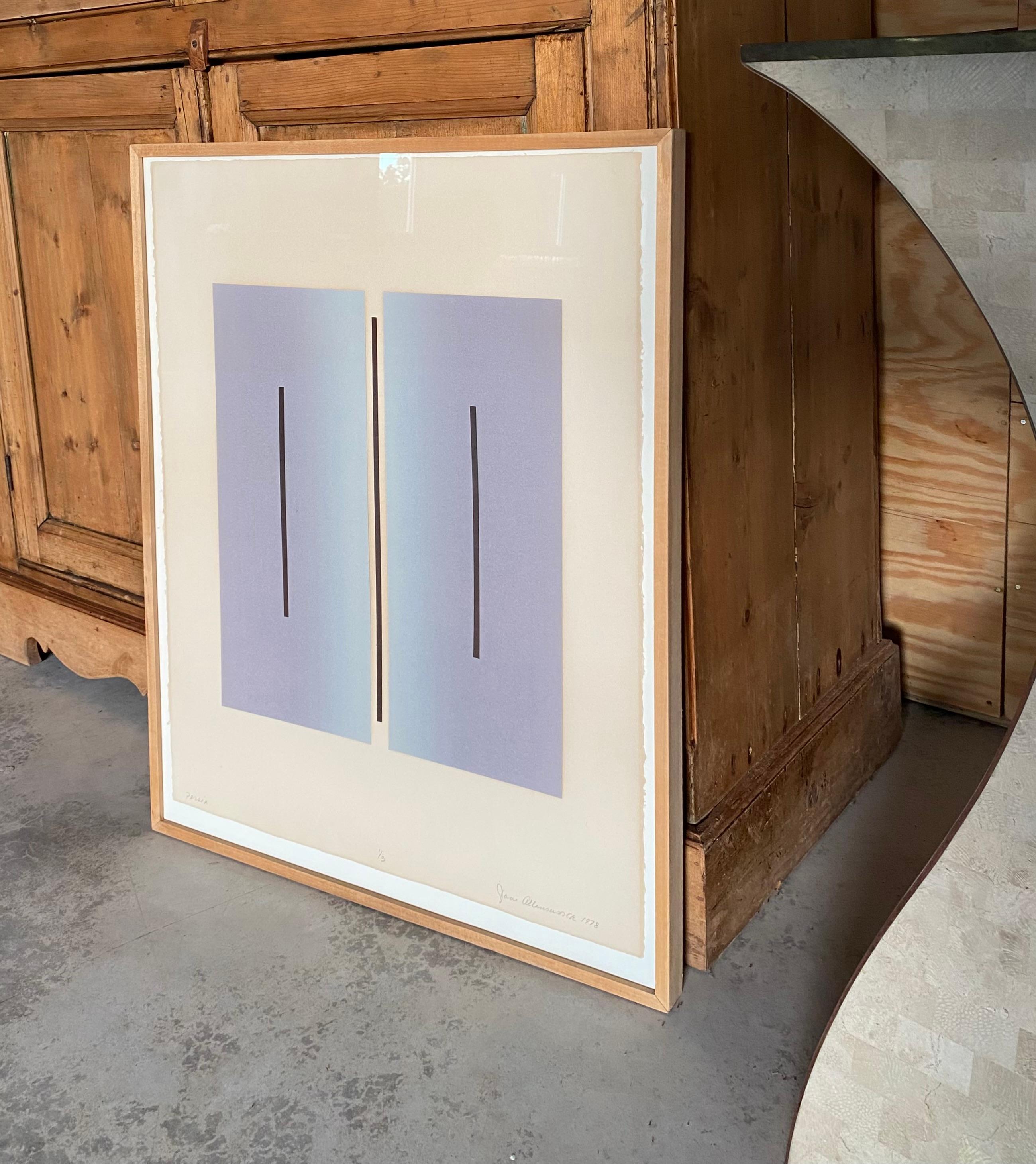 Minimalistische Collage-Malerei von Jane Allensworth (1978) im Angebot 2