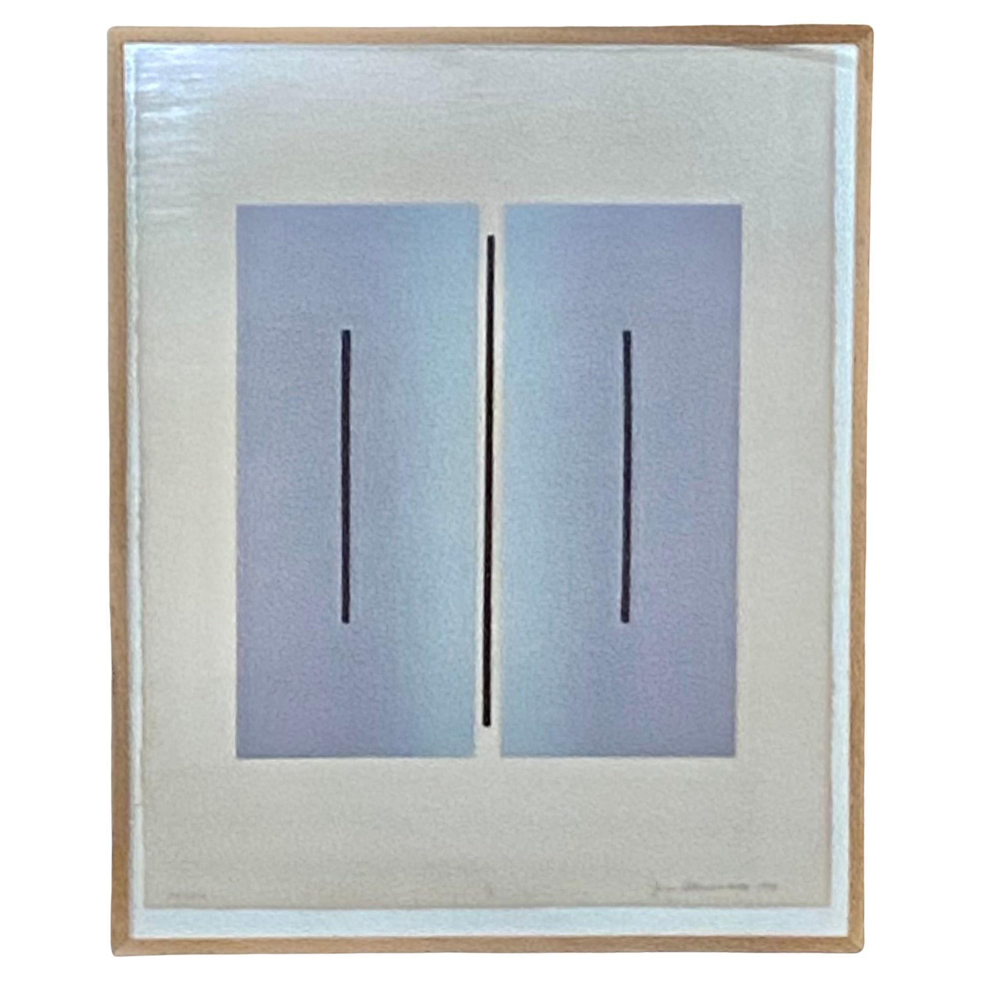 Minimalistische Collage-Malerei von Jane Allensworth (1978) im Angebot