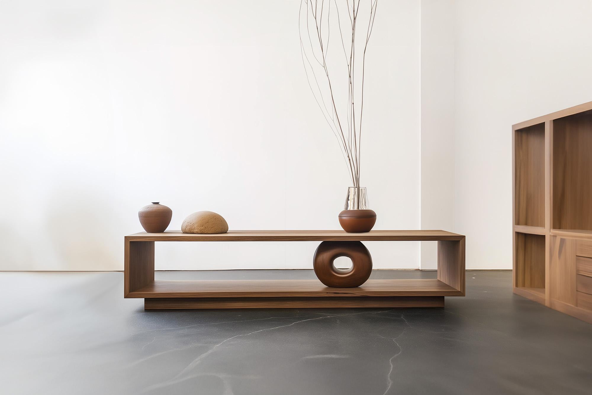 Minimalistische Konsole 13, Elegante Aufbewahrung, Sereno-Kollektion, kleine Skulptur (Moderne der Mitte des Jahrhunderts) im Angebot