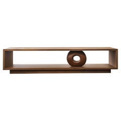 Consola Minimalista 13, Almacenaje Elegante, Colección Sereno, Pequeña Escultura