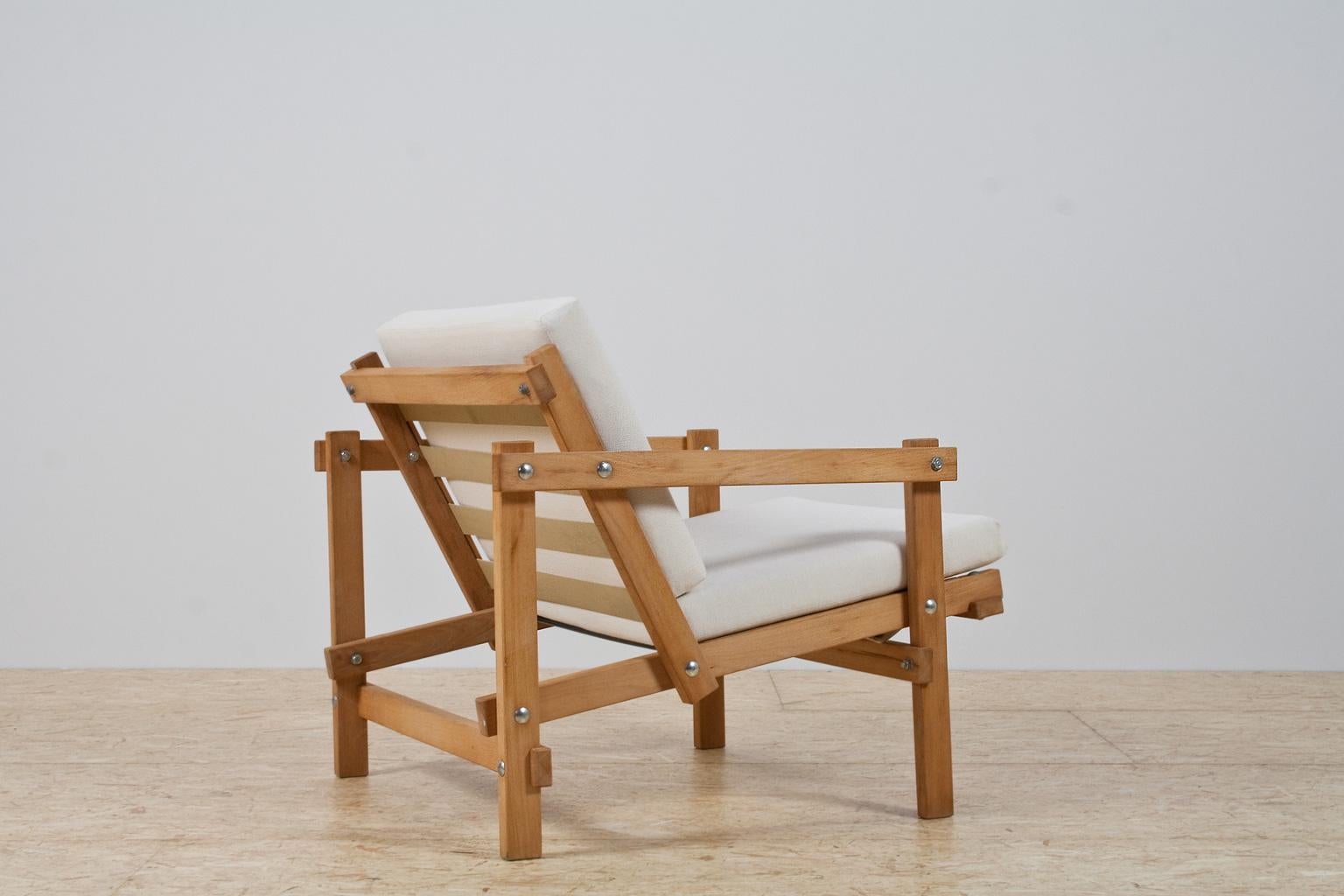 Dutch Minimalist Modern Chair in beech by Martin Visser Model Cleon, 1974-1986