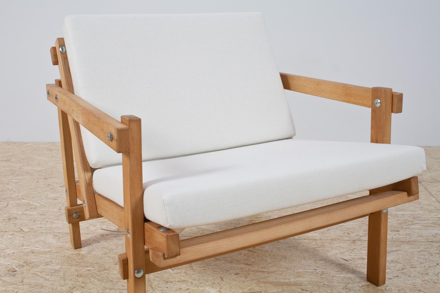 Oiled Minimalist Modern Chair in beech by Martin Visser Model Cleon, 1974-1986