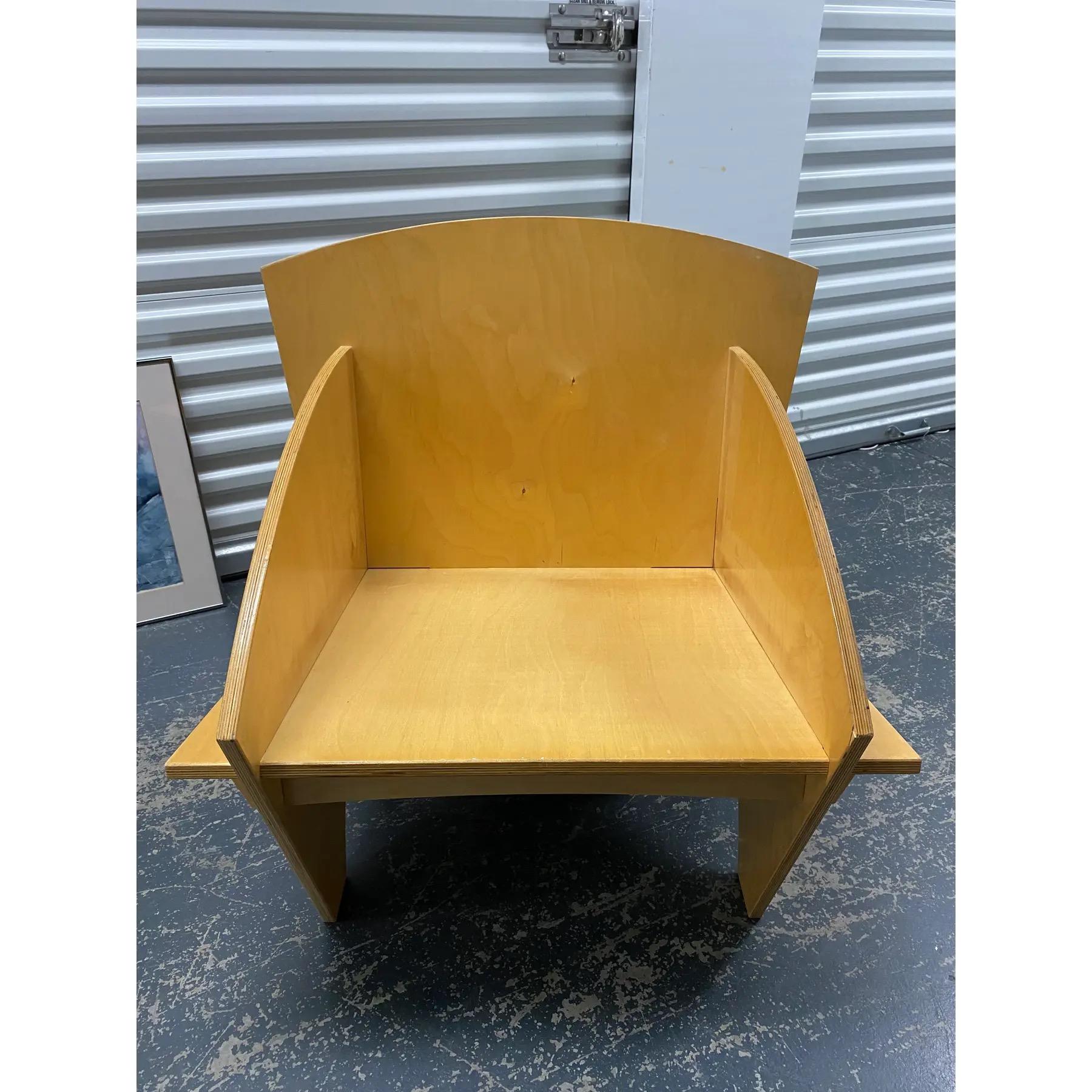 Minimalist Contemporary Plywood Puzzle Chair For Sale 1