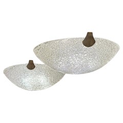 Plafones de techo minimalistas de vidrio fritado convexo