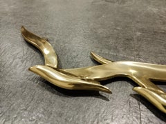 Minimalist Copper Bird Sculpture, 1970s
