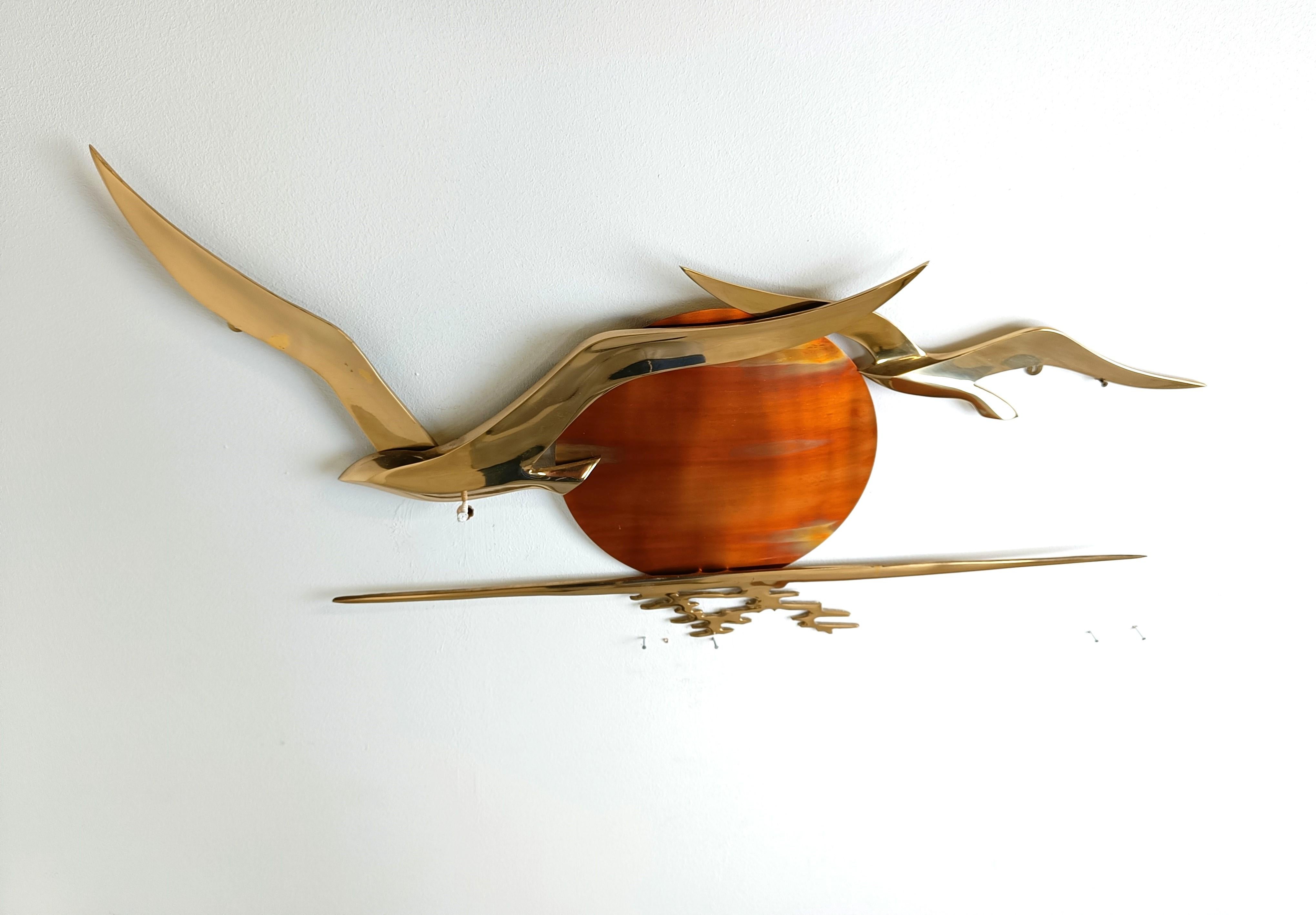 Minimalist copper bird sculpture, 1970s - For Sale 1