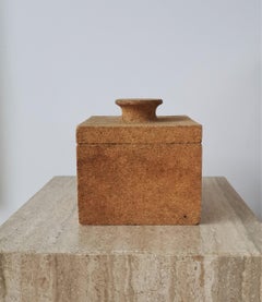 Minimalist Cork Ice Bucket, France, 1970s