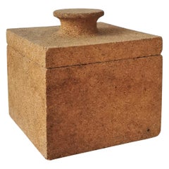 Retro Minimalist Cork Ice Bucket, France, 1970s