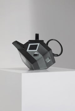 Minimalist 'Cube' Teapot by Rolf Sinnemark for Rörstrand, Sweden 1986