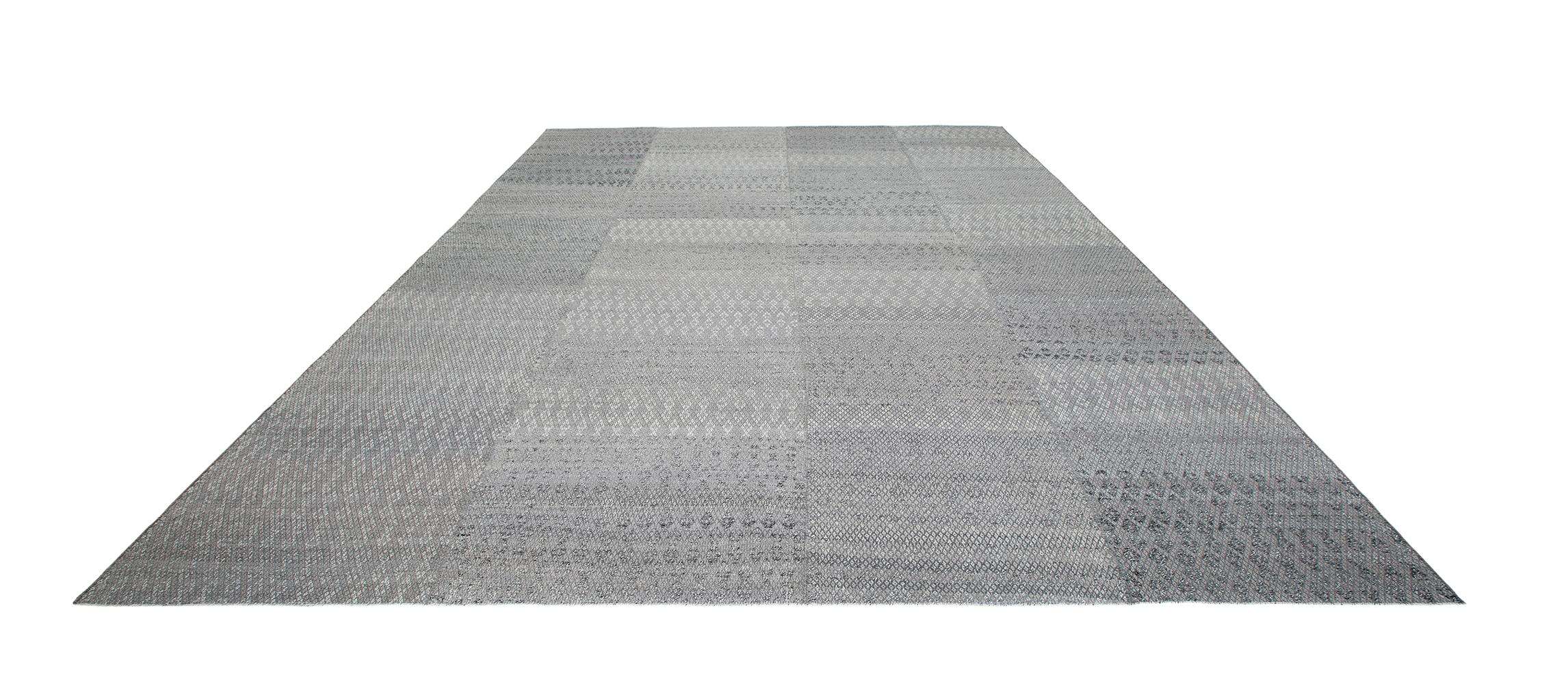 Afghan Minimalist Damavand Flatweave Rug with a Subtle, Allover Design For Sale