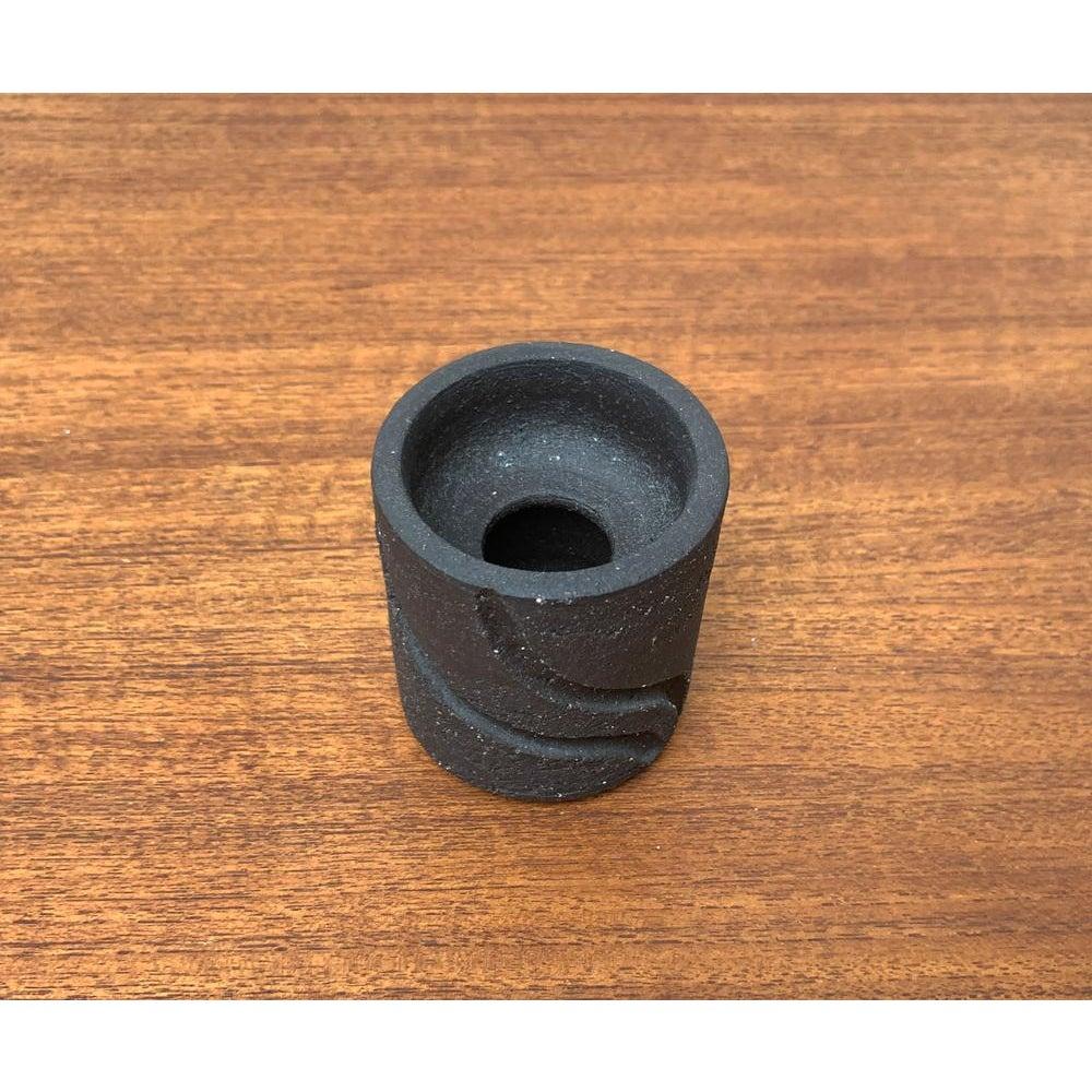 Minimalist Danish Ceramic Candleholder from Lehmann Pottery, 1960s For Sale 5