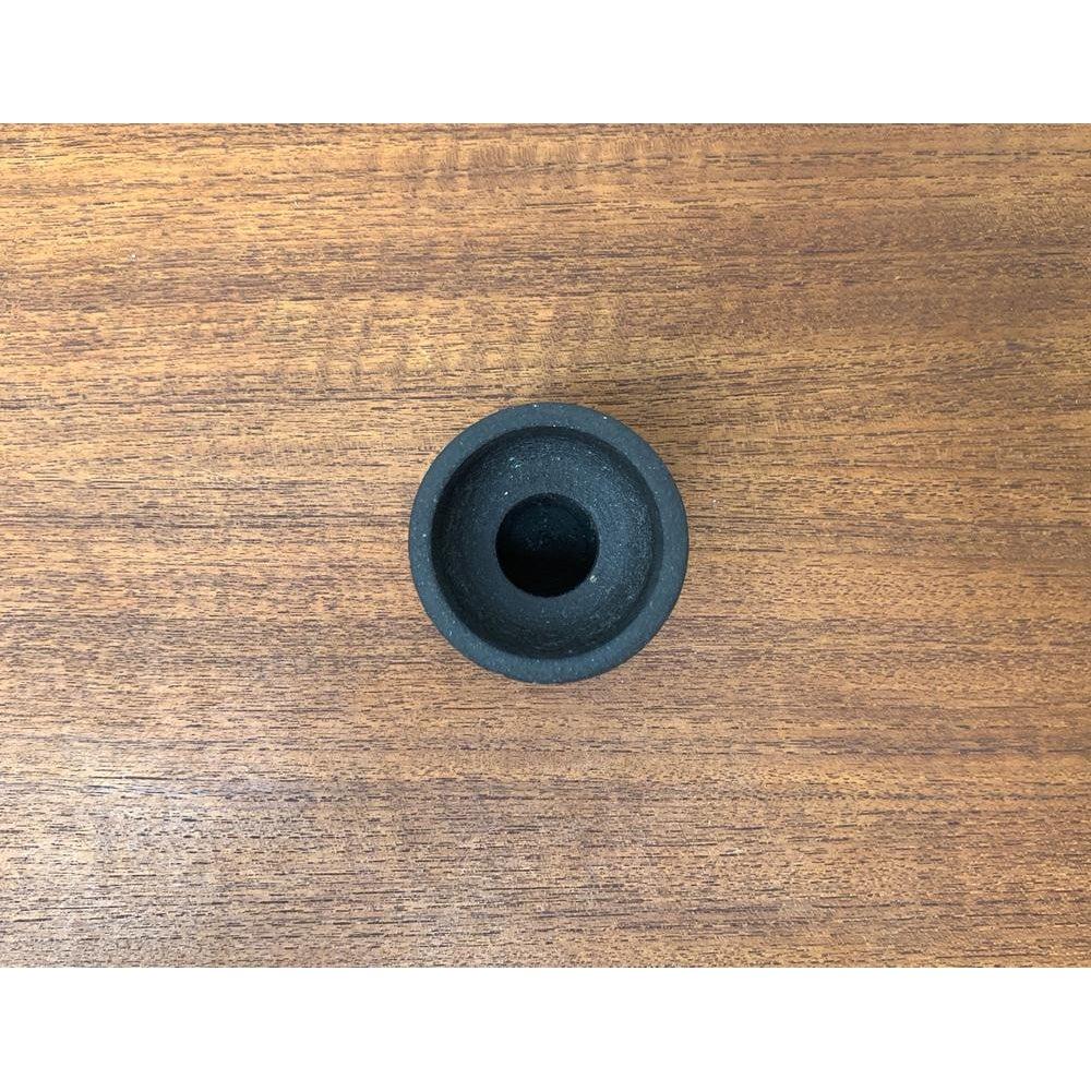 Mid-Century Modern Minimalist Danish Ceramic Candleholder from Lehmann Pottery, 1960s For Sale