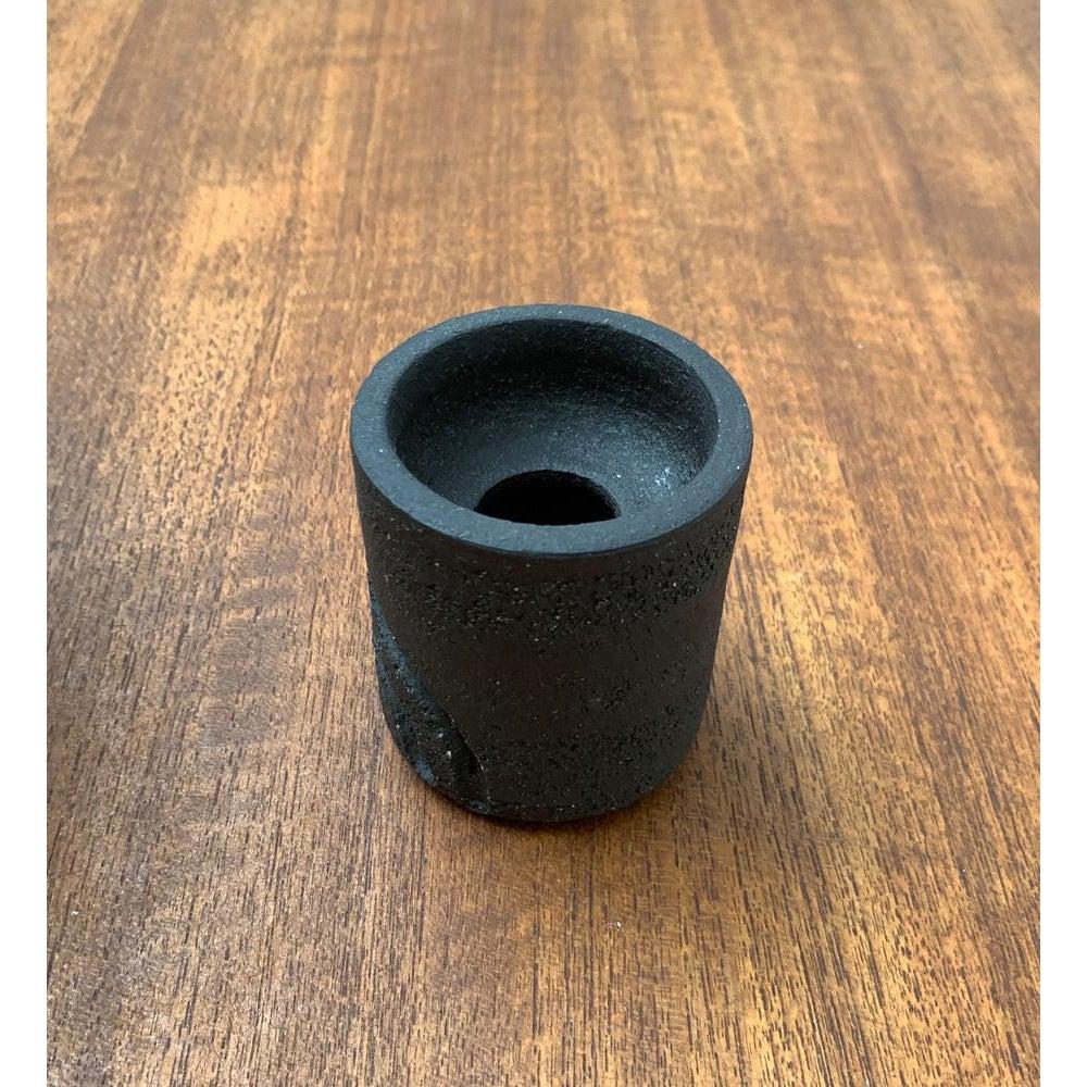 Minimalist Danish Ceramic Candleholder from Lehmann Pottery, 1960s In Excellent Condition For Sale In Hamburg, DE