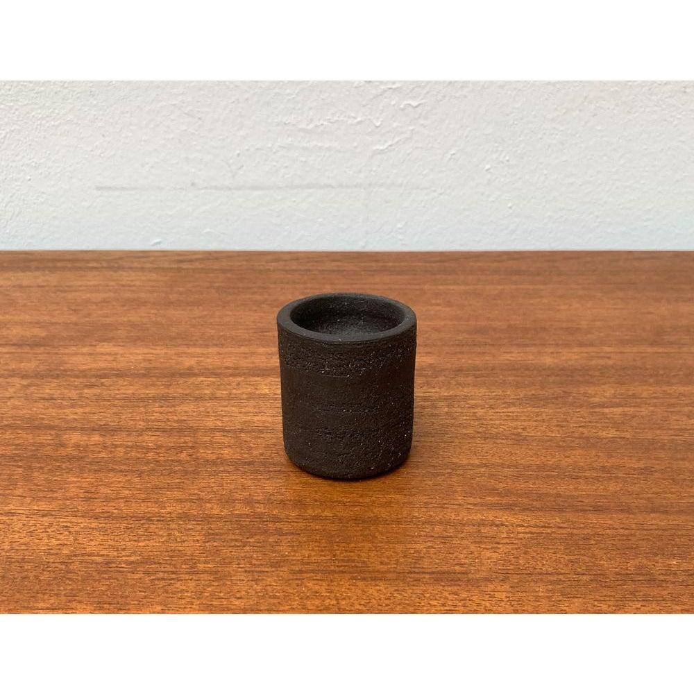 Minimalist Danish Ceramic Candleholder from Lehmann Pottery, 1960s For Sale 3
