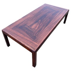 Minimalist Danish Modern Rosewood Midcentury Coffee Table