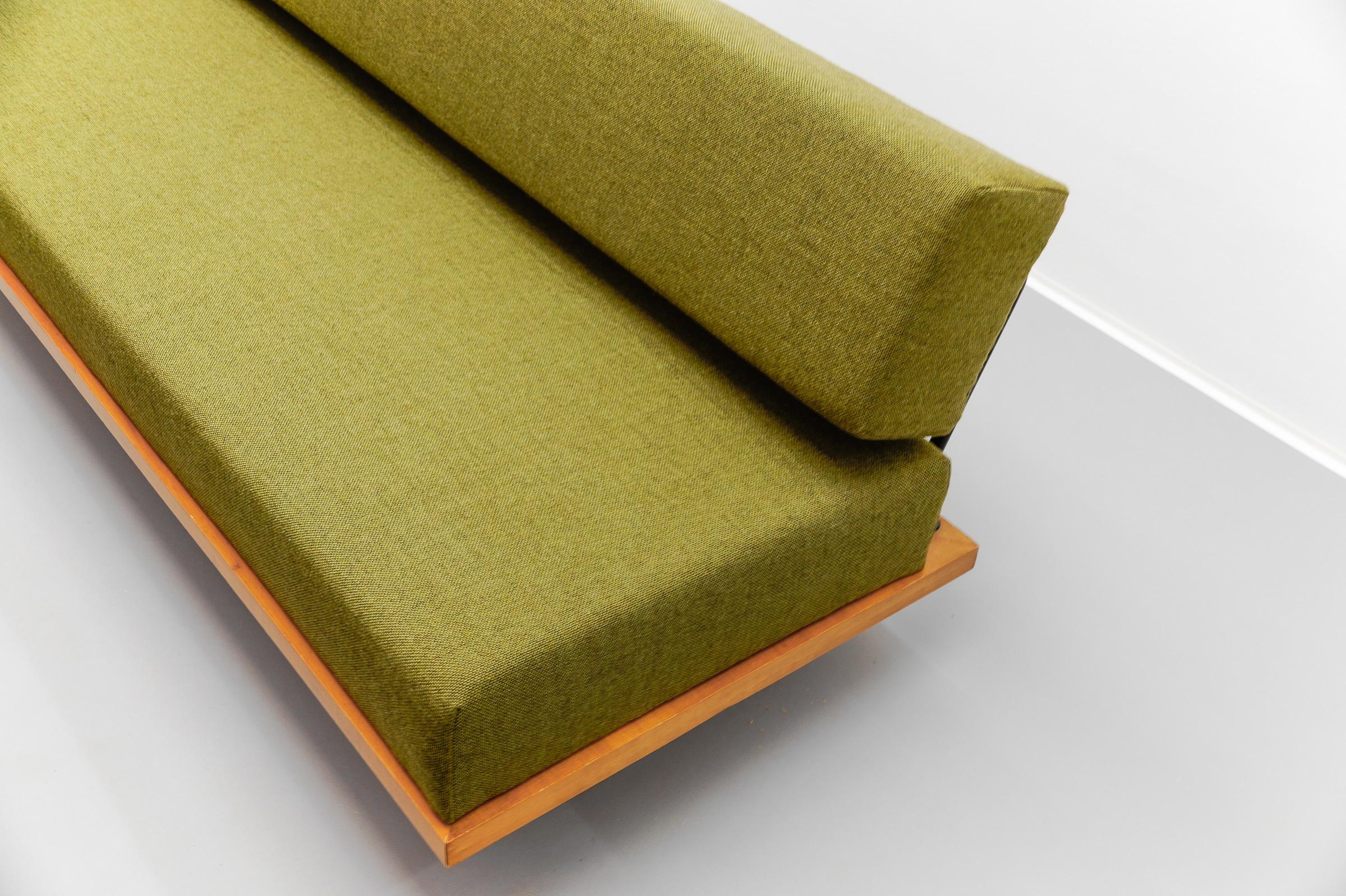 Minimalist daybed by Josef Pentenrieder, convertible sofa for Hans Kaufeld, 1954 7