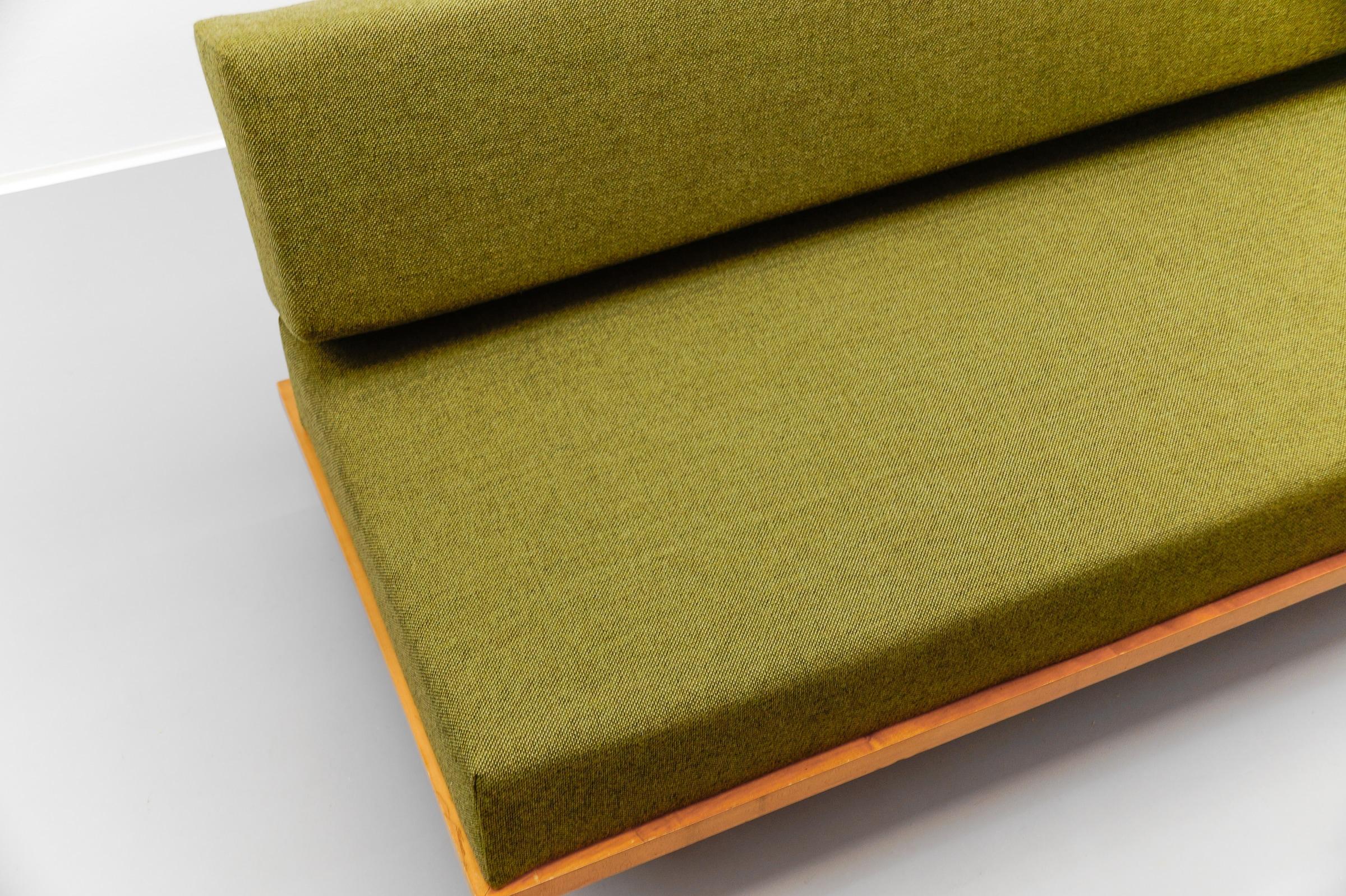 Minimalist daybed by Josef Pentenrieder, convertible sofa for Hans Kaufeld, 1954 9