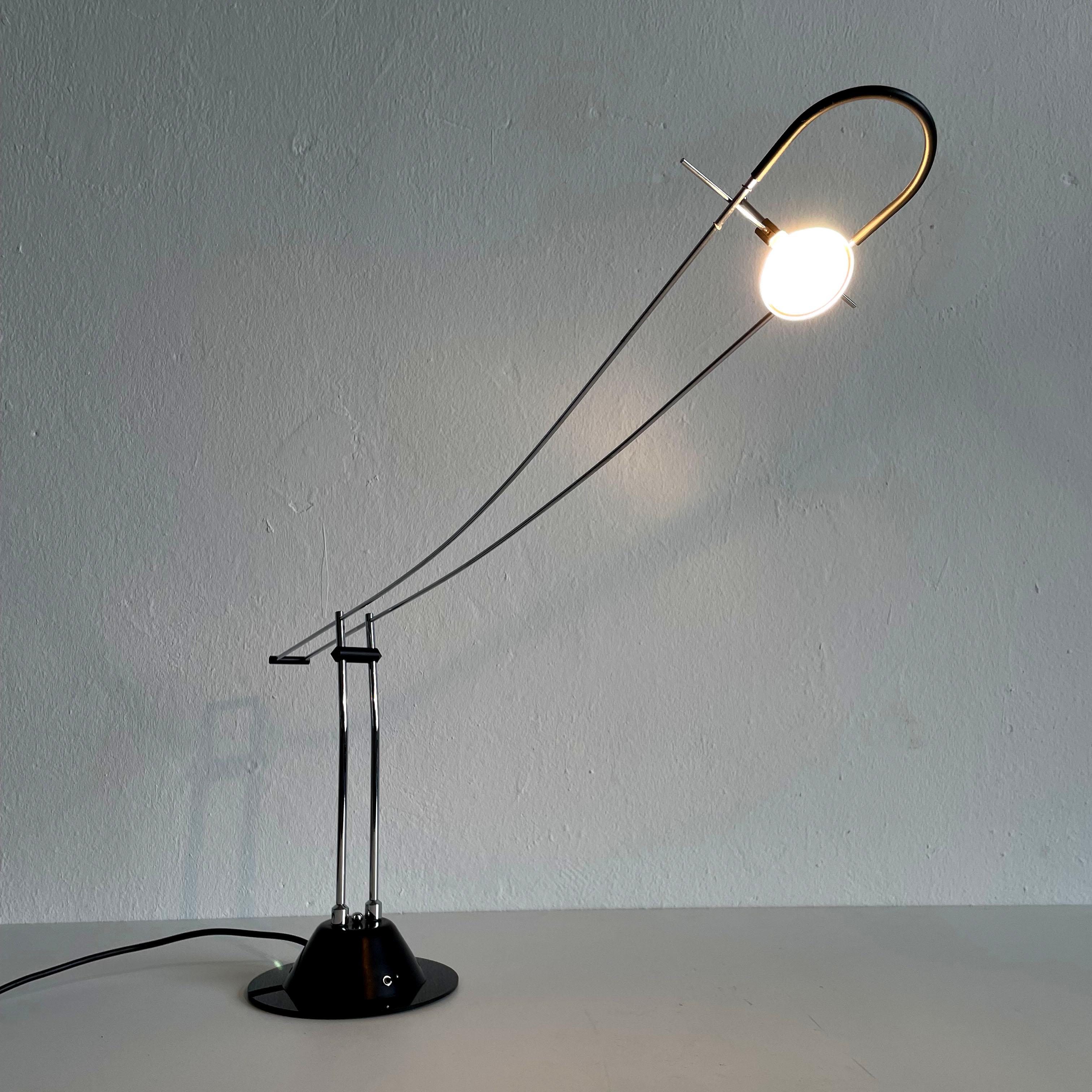 European Minimalist Design Halogen Desk Lamp, Writing Desk Lamp, Architect's Lamp, 1990s For Sale